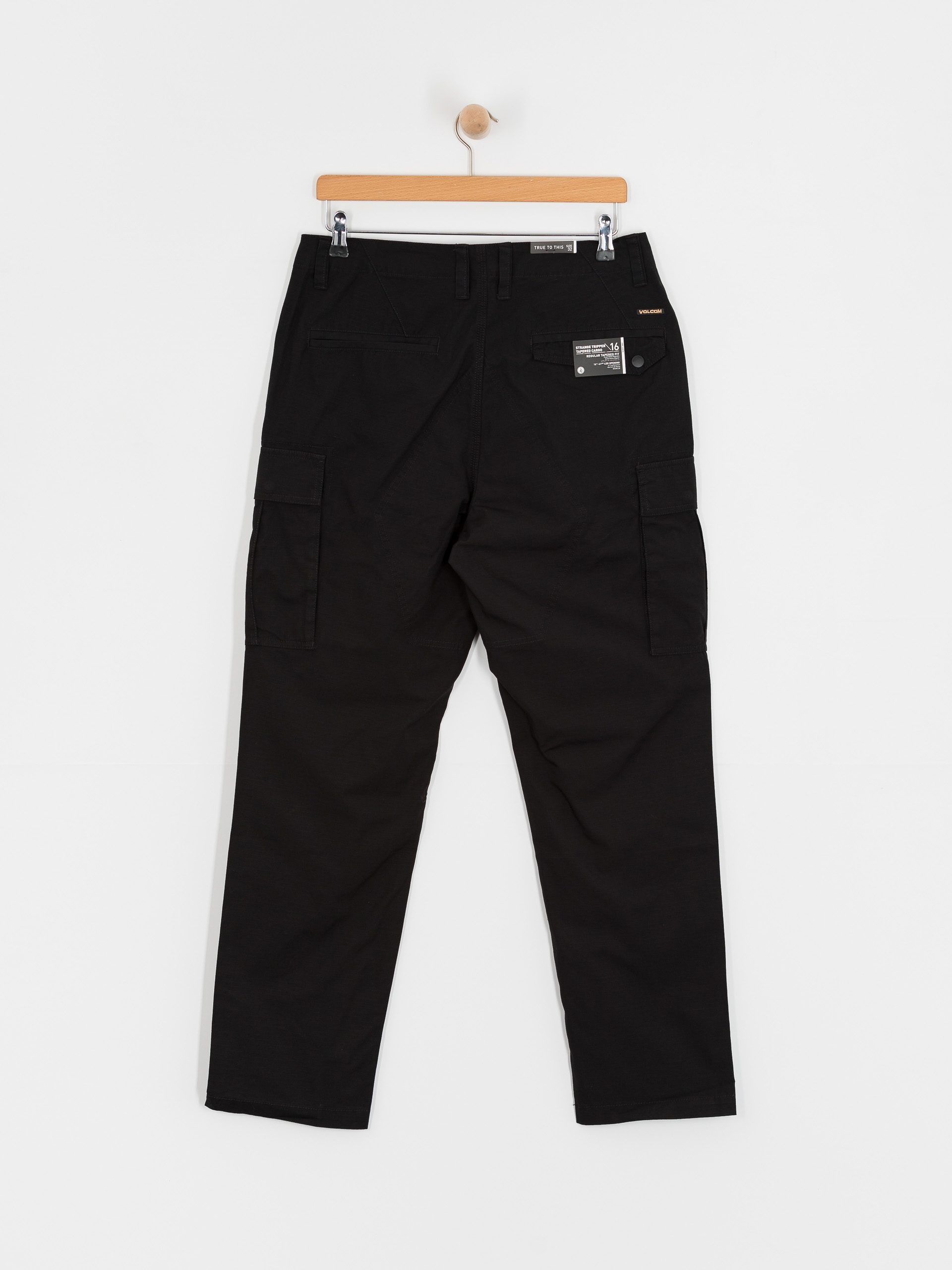 Spodnie Volcom Strange Tripper Tapered Cargo (black)