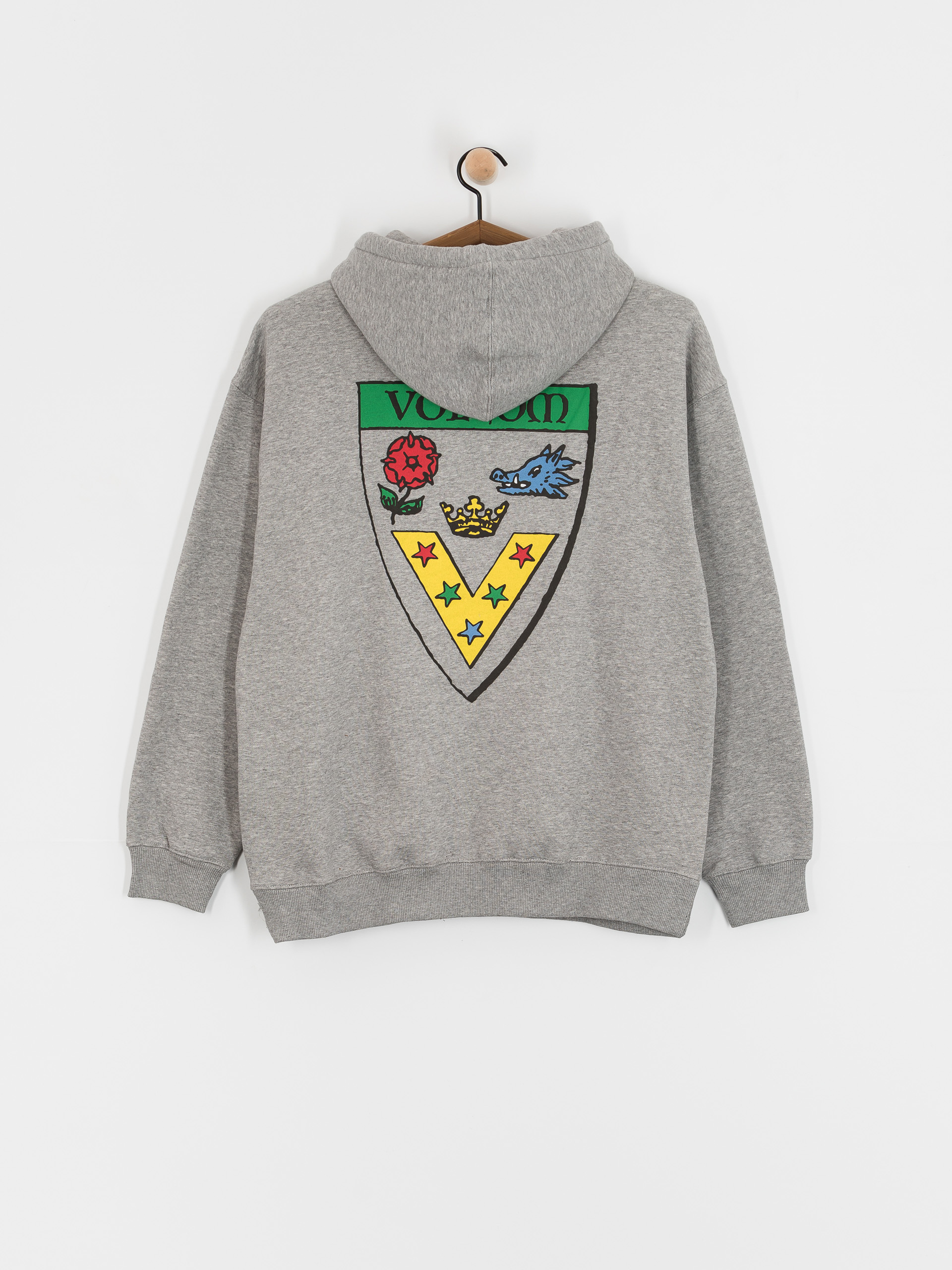 Bluza z kapturem Volcom Fergadelic HD (heather grey)