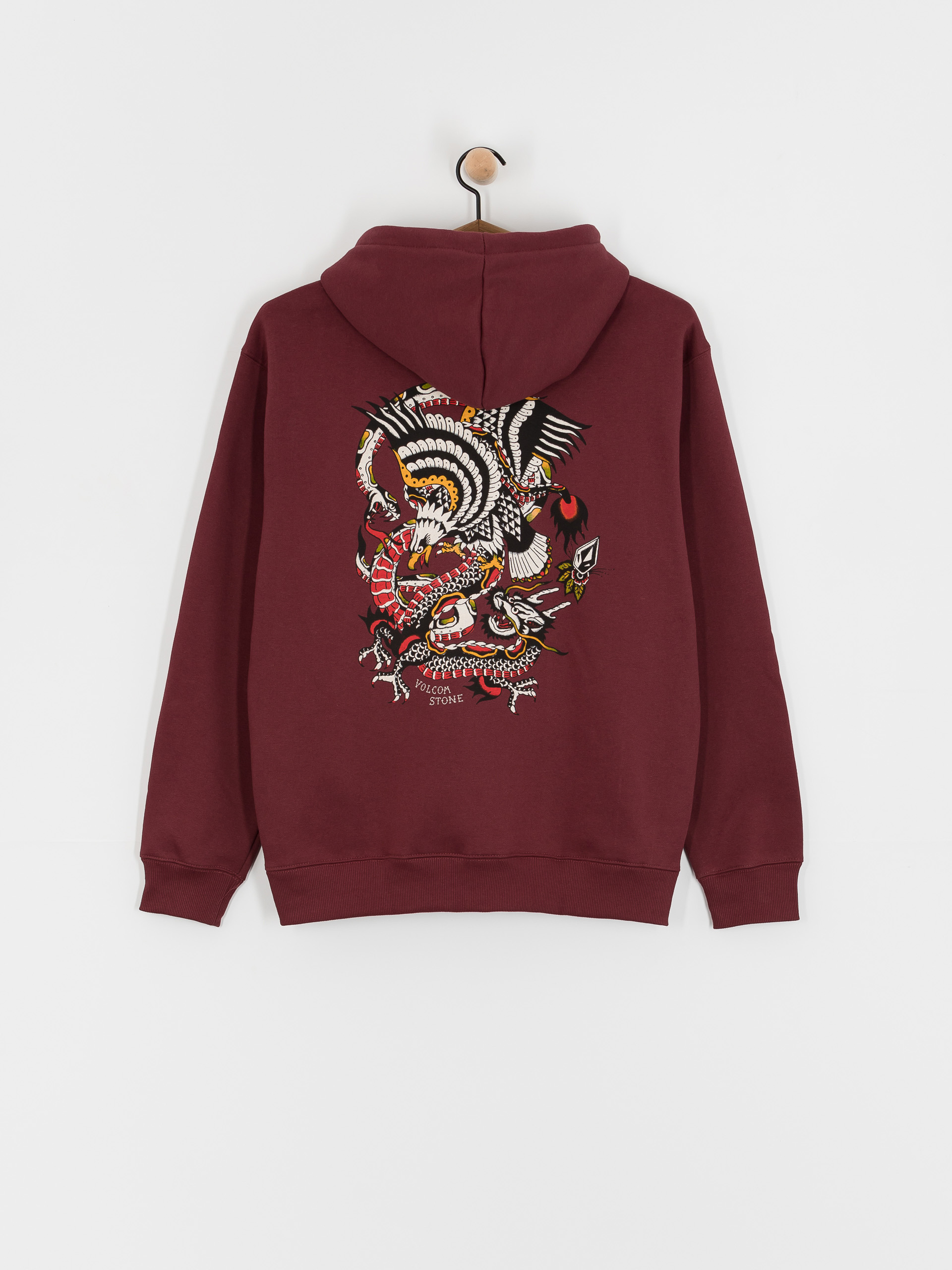 Bluza z kapturem Volcom Lintell Classic HD (merlot)