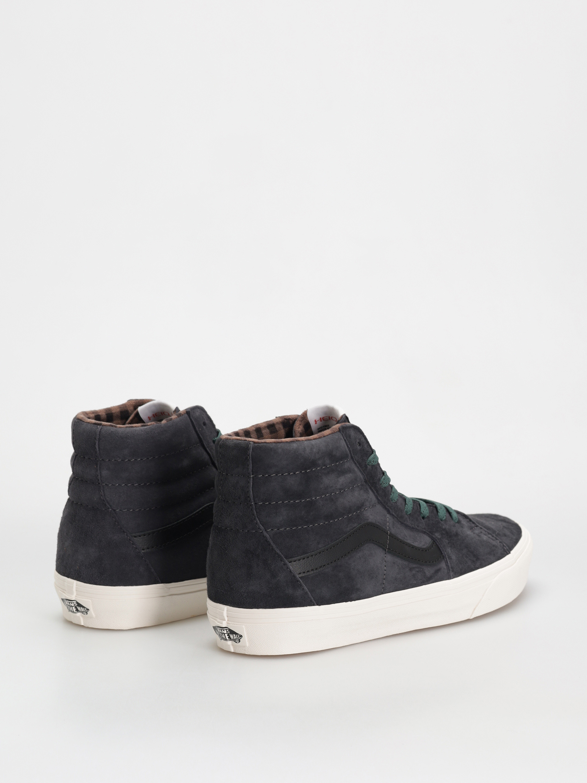Buty Vans Sk8 Hi (pig suede plaid gray/black)