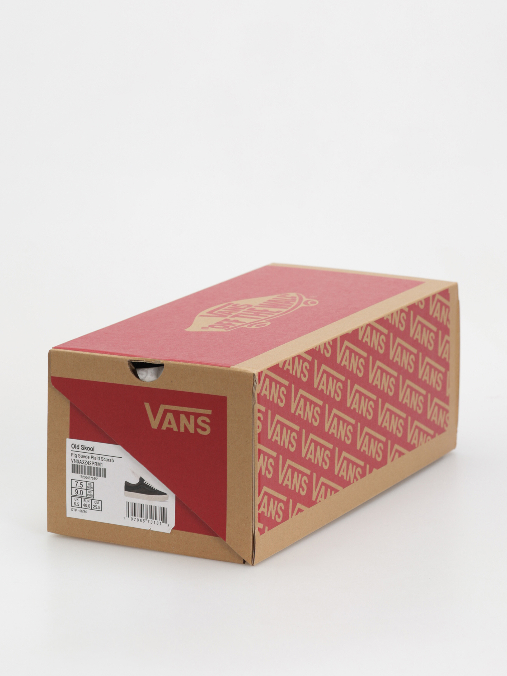 Buty Vans Old Skool (pig suede plaid scarab)