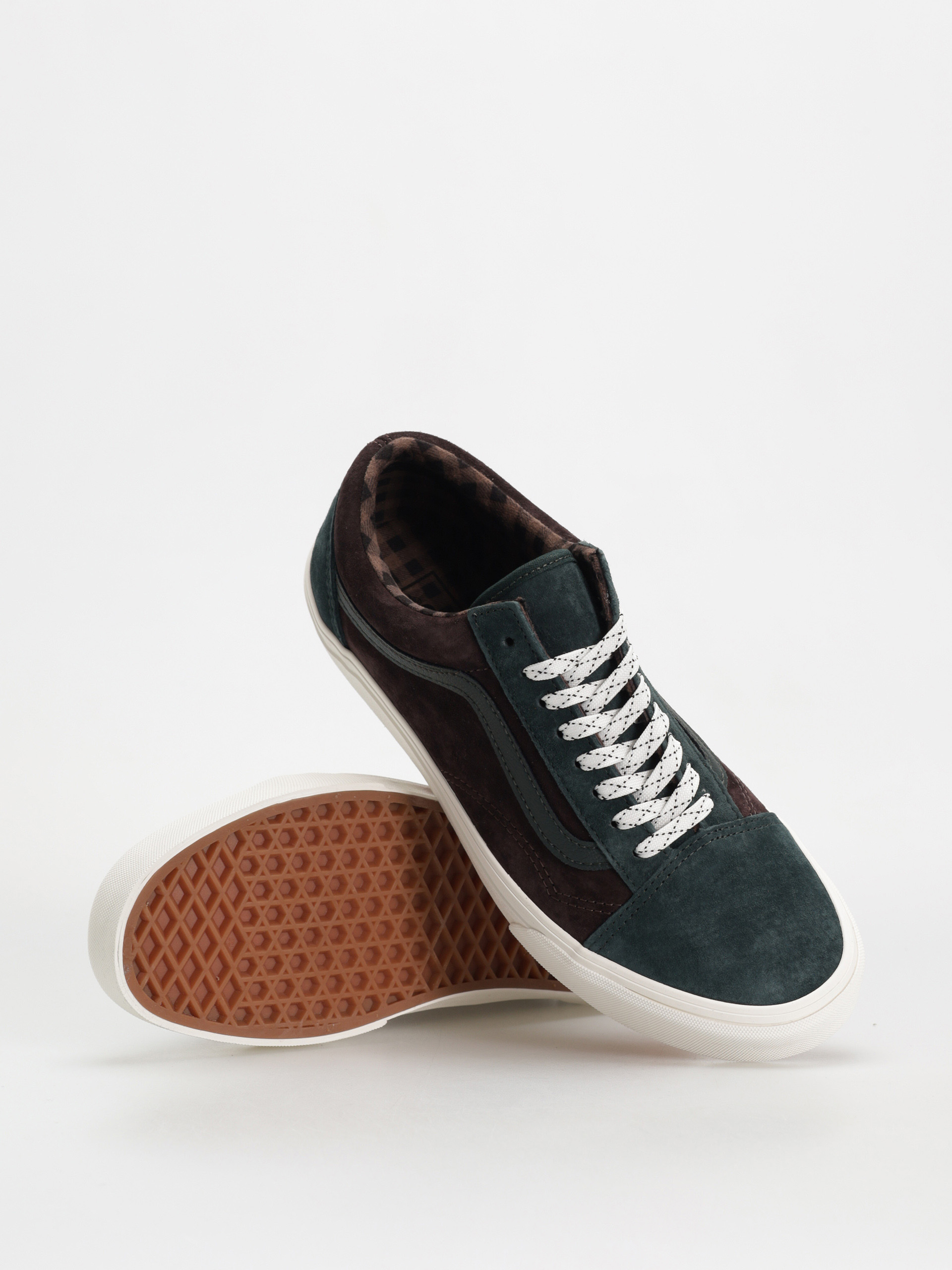 Buty Vans Old Skool (pig suede plaid scarab)