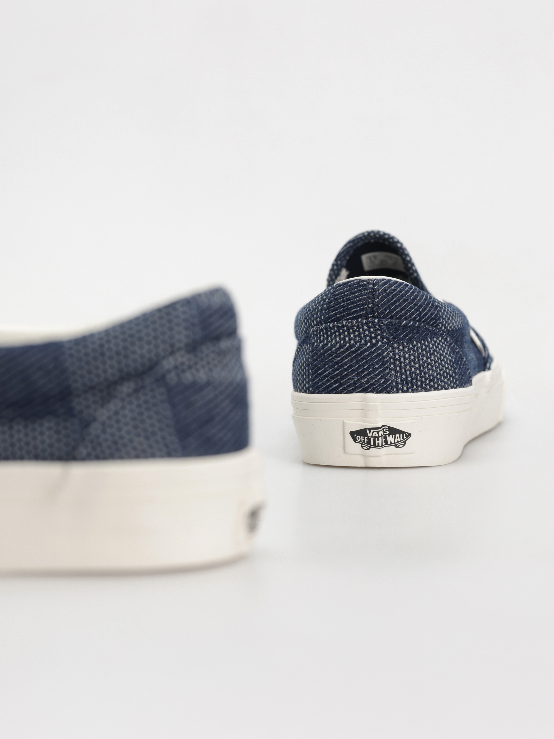 Buty Vans Classic Slip On (denim check navy)
