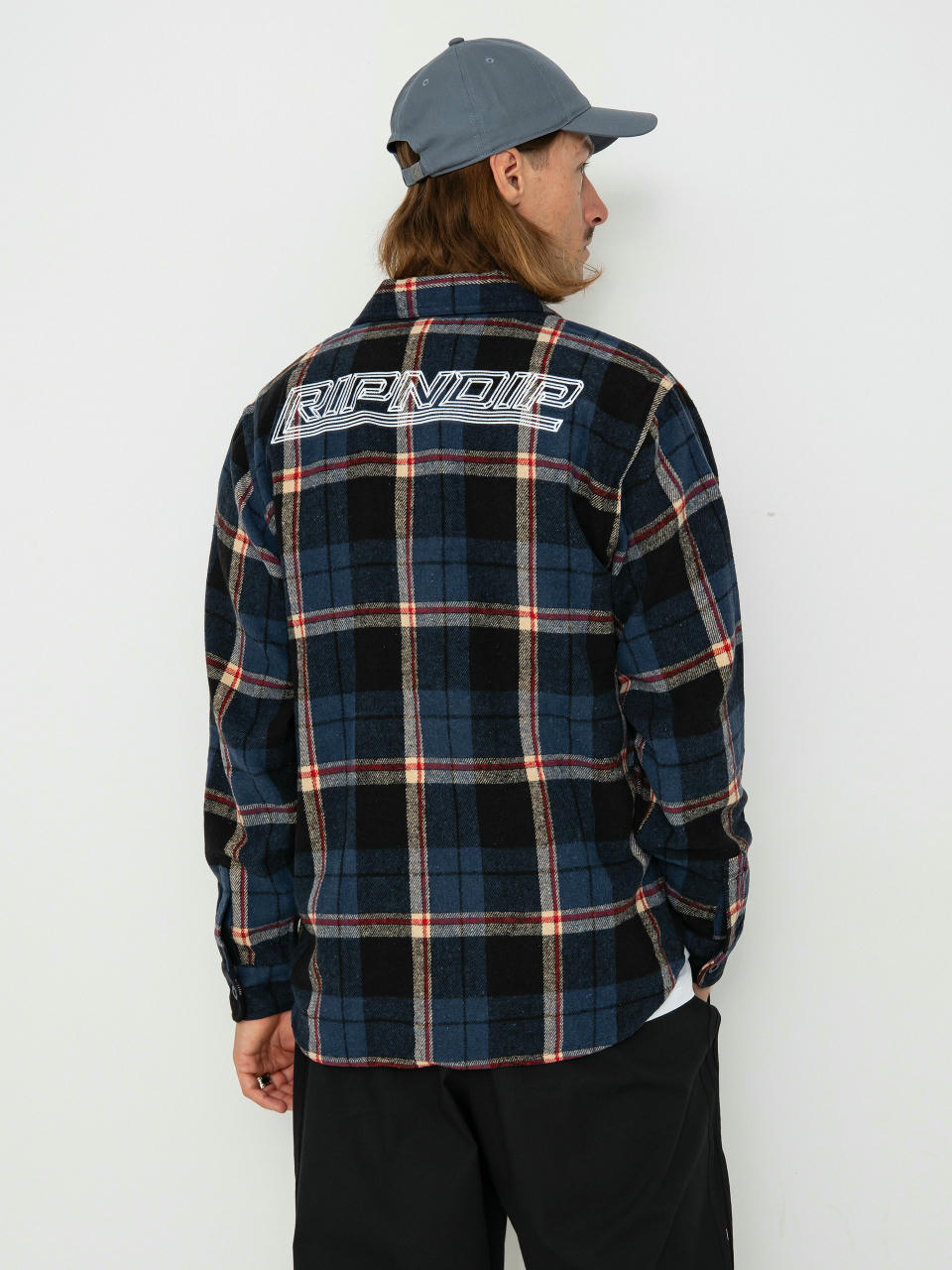 Koszula RipNDip Robo Button Up Flannel (navy)