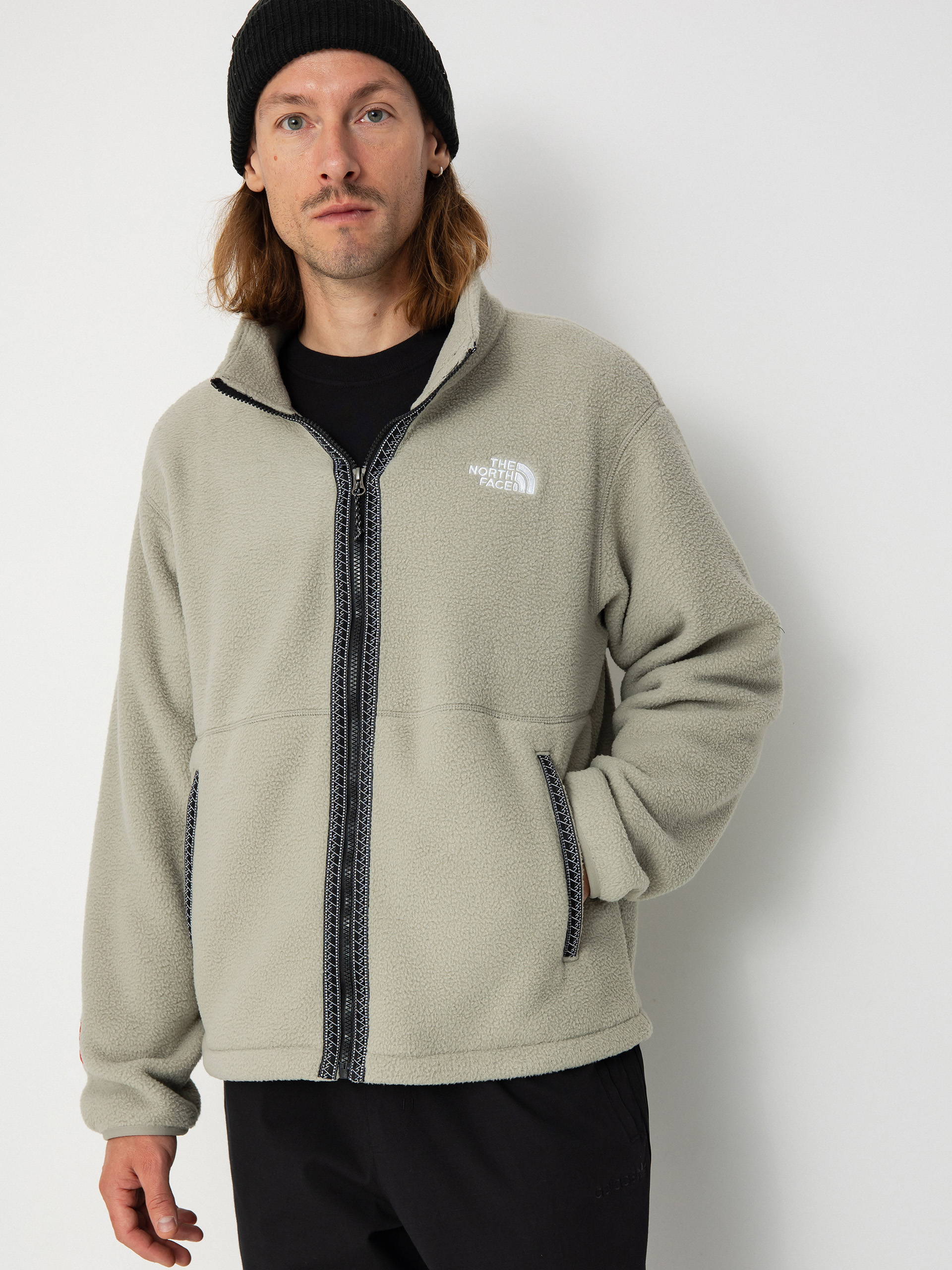 Polar The North Face Tnf Fleeski FZ - beżowy (clay grey)