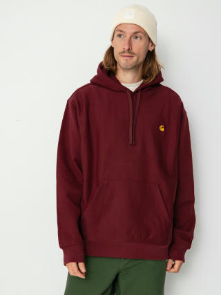 Bluza z kapturem Carhartt WIP American Script HD (malbec)