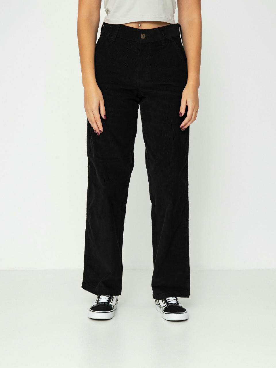 Spodnie Dickies Corduroy Carpenter Wmn (black)