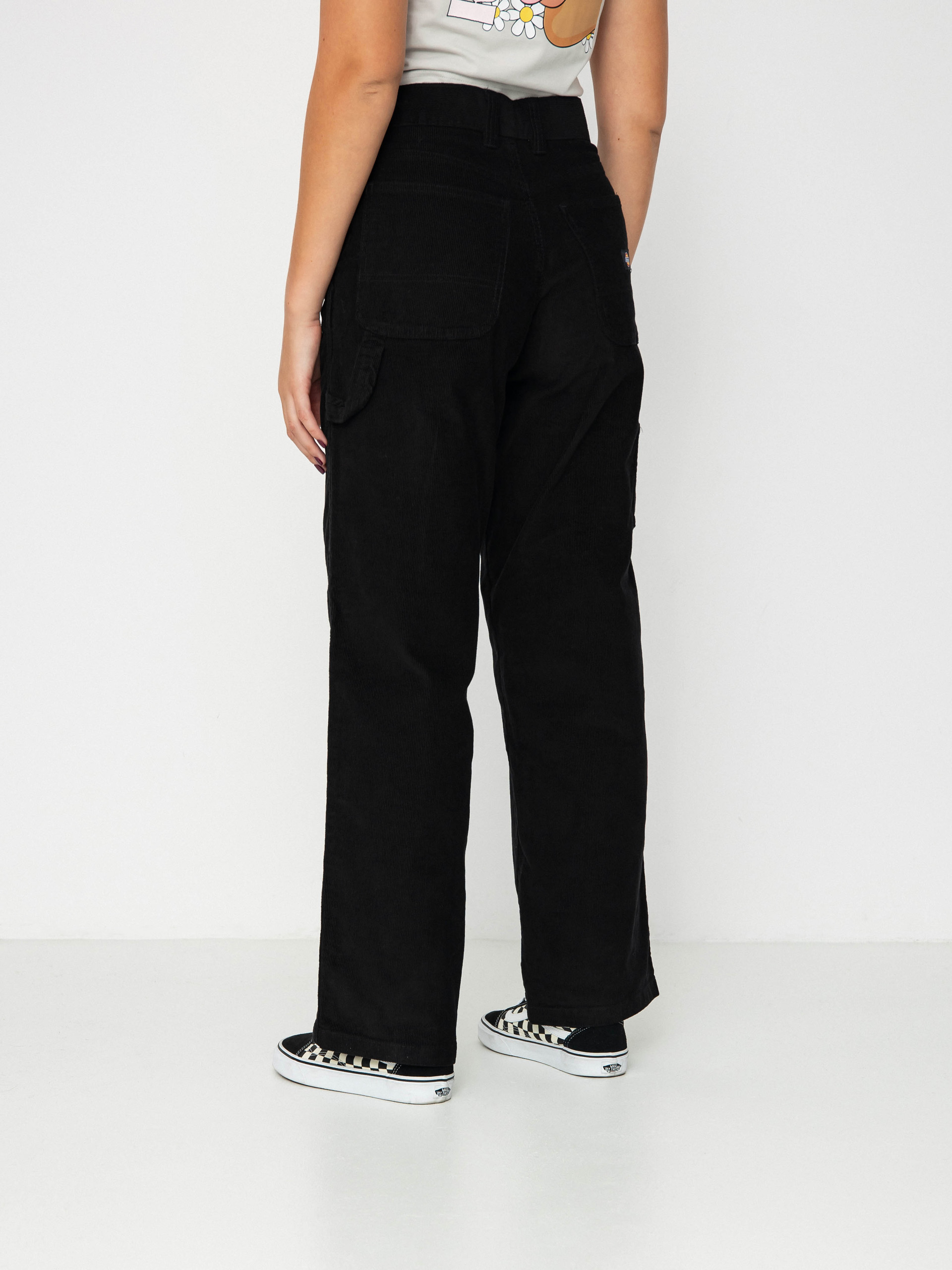 Spodnie Dickies Corduroy Carpenter Wmn (black)