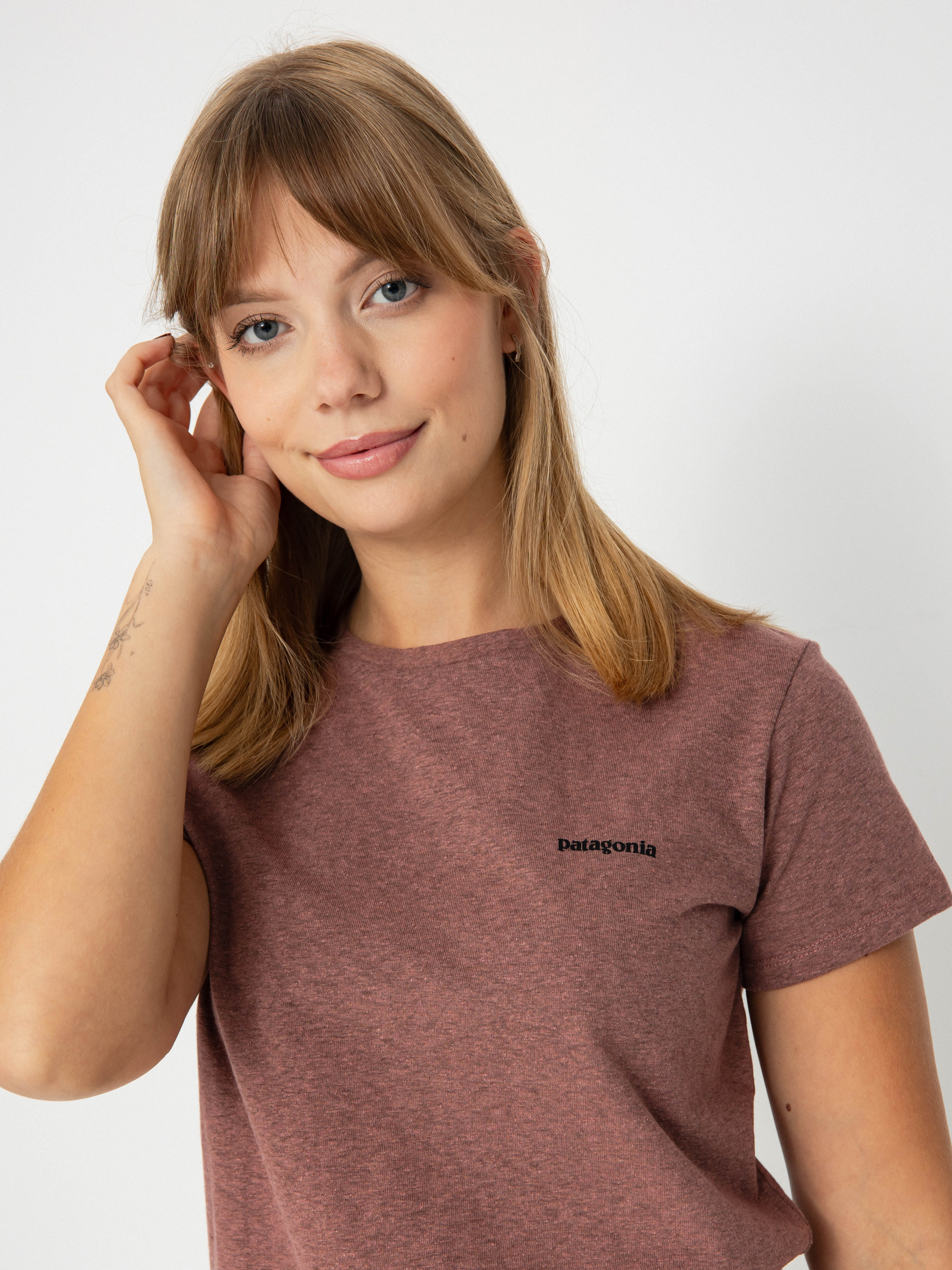 T-shirt Patagonia P-6 Logo Responsibili Wmn (dulse mauve)