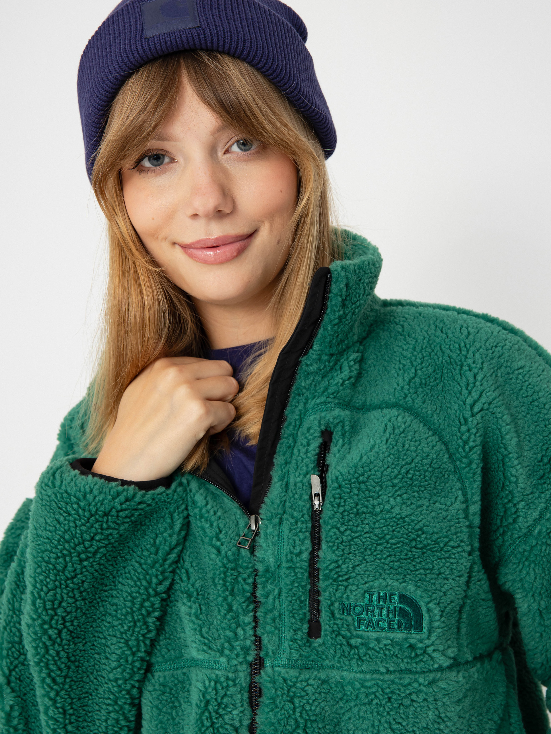 Damski Kurtka The North Face Extreme Pile 2 Pullover (evergreen/tnf black)