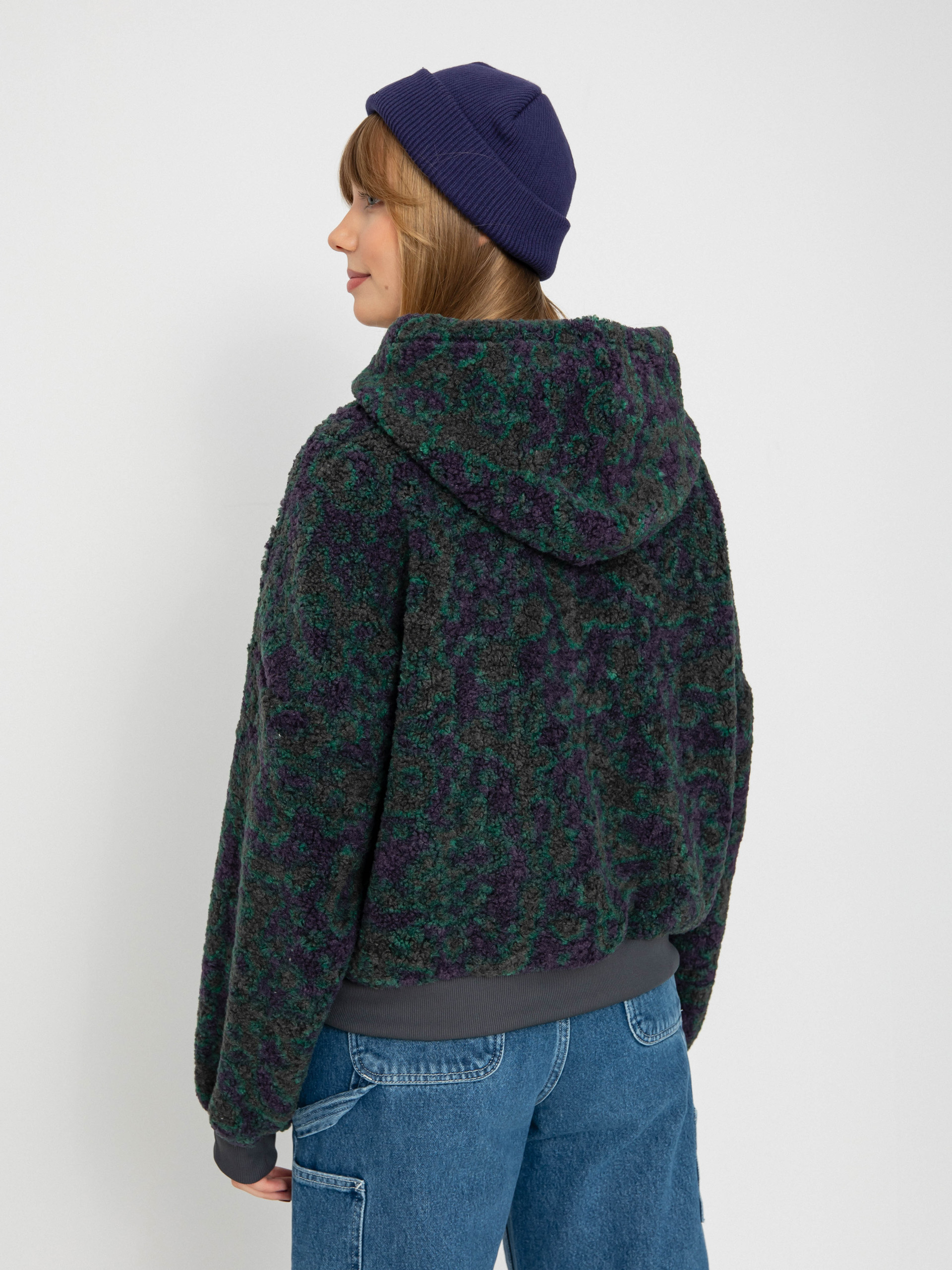 Bluza z kapturem Vans Collett Boucle Loose HD Wmn (asphalt)
