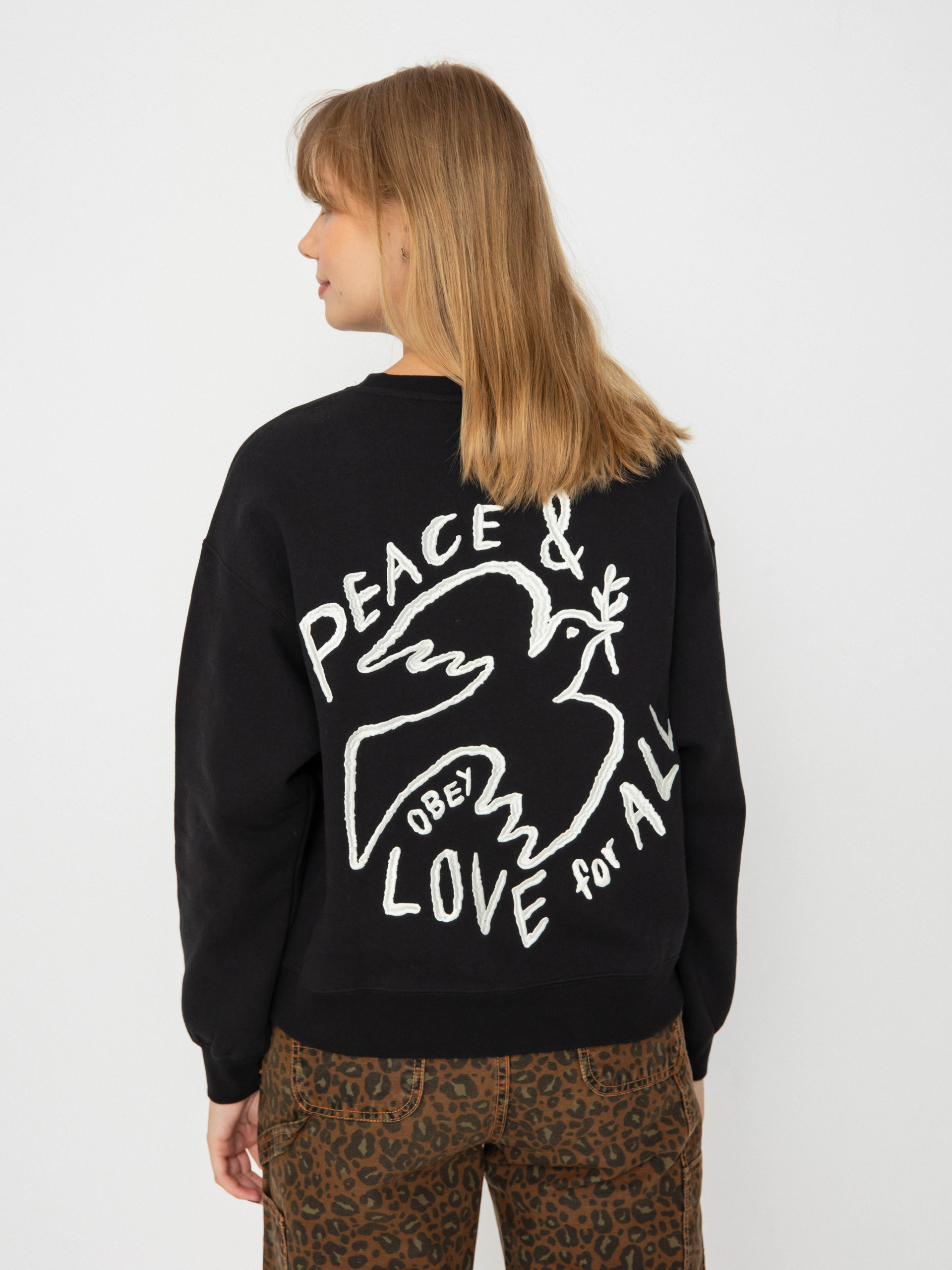 Bluza OBEY Peace Dove Wmn (digital black)