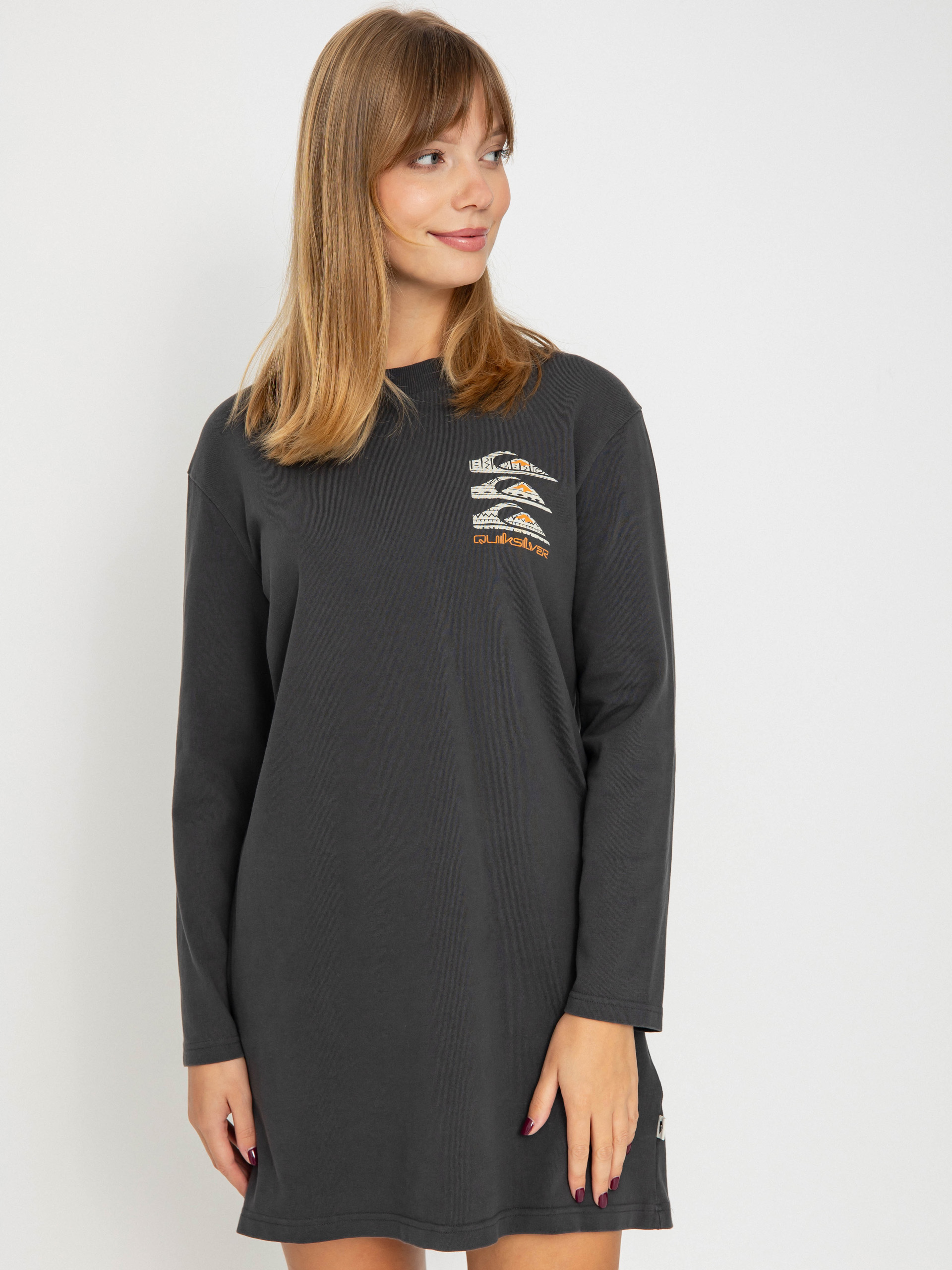 Longsleeve Quiksilver Uni Ls Tee Dress Wmn (tarmac)