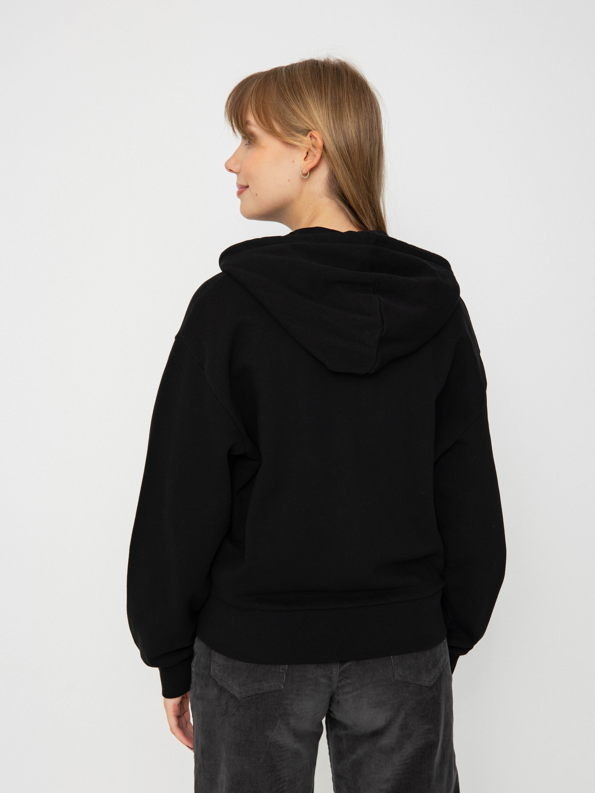 Bluza z kapturem Carhartt WIP Casey ZHD Wmn (black/silver)