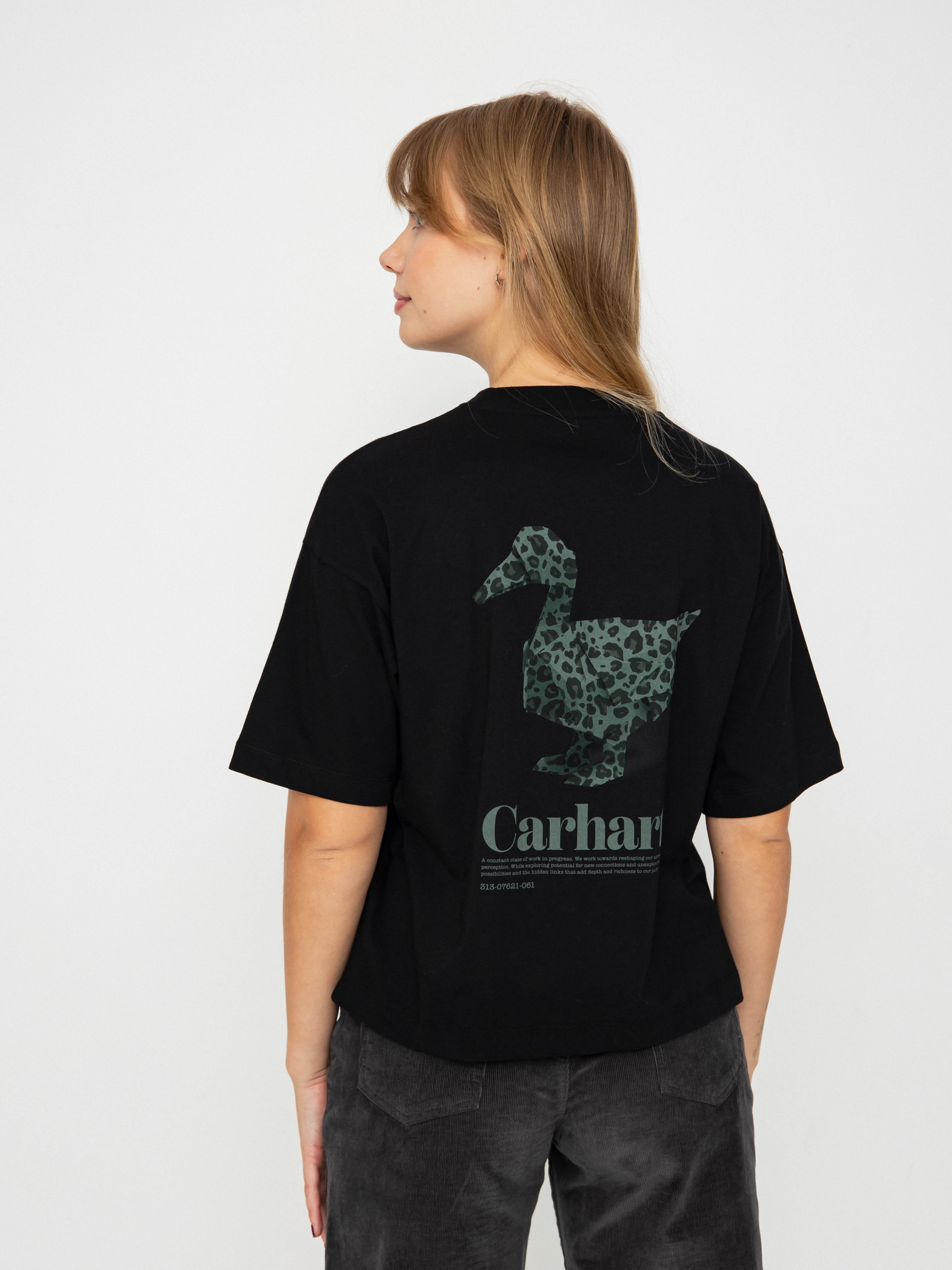 T-shirt Carhartt WIP Fold Leo Wmn (black)