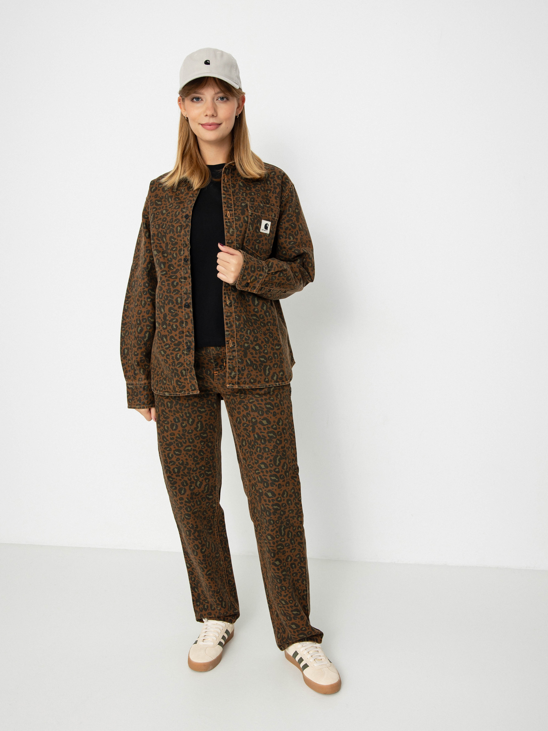 Koszula Carhartt WIP Leo Wmn (camo leo/tamarind/tamarind)