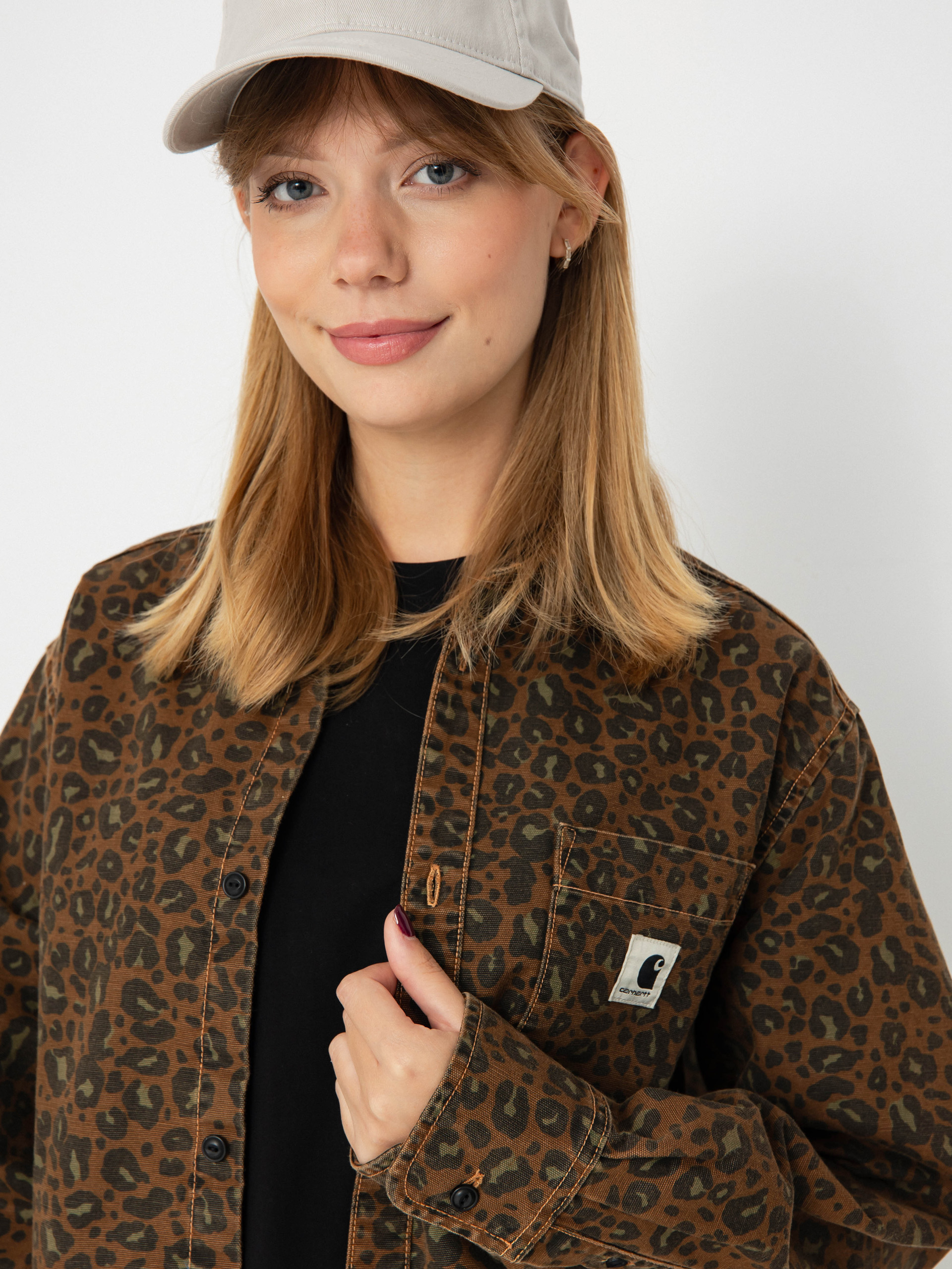 Koszula Carhartt WIP Leo Wmn (camo leo/tamarind/tamarind)