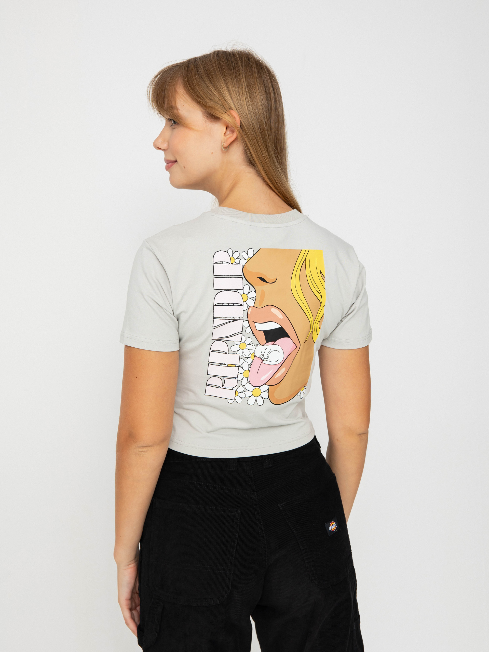 T-shirt RipNDip Taste Like Nerm Cropped Baby Wmn (grey)