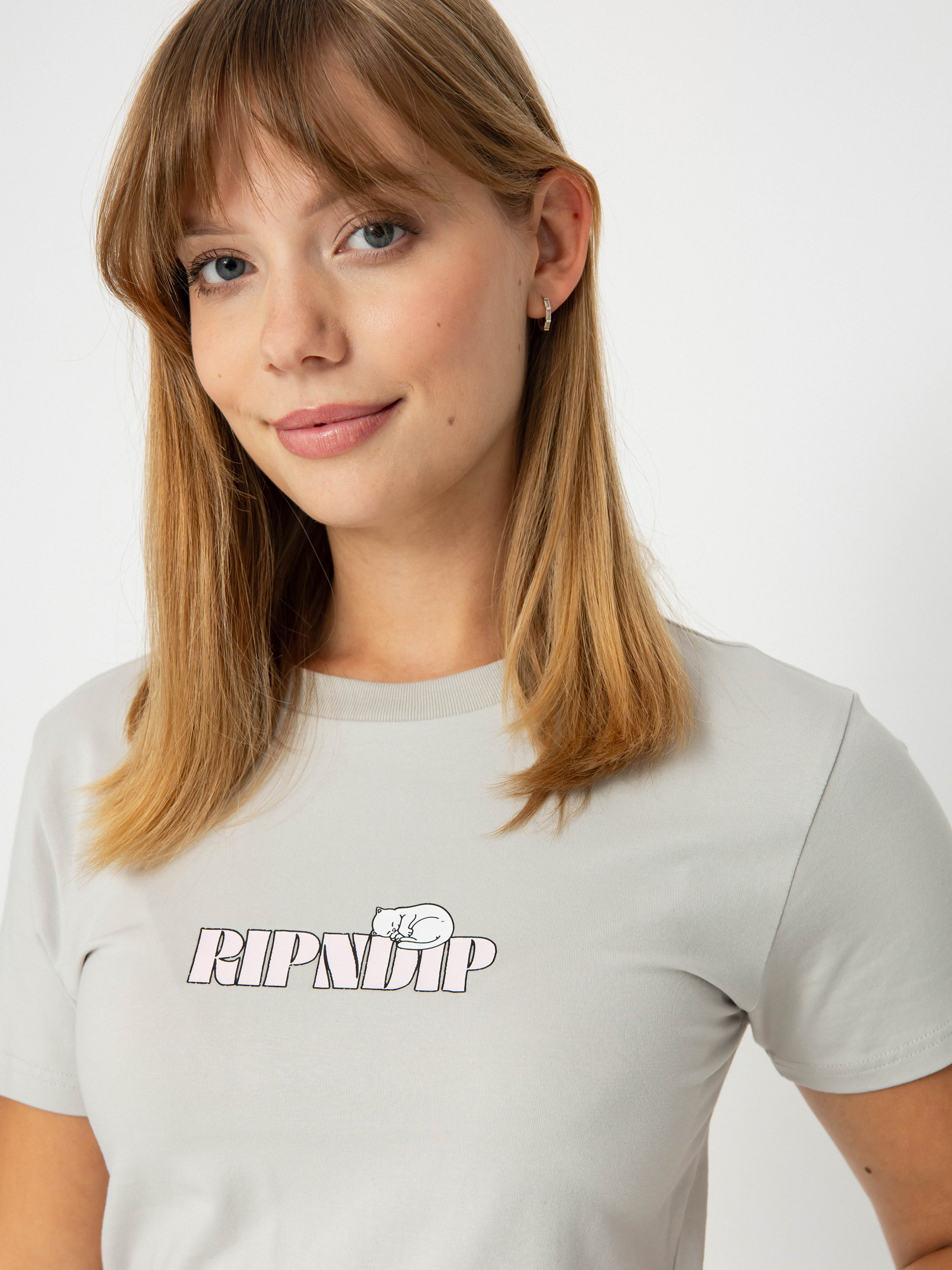 T-shirt RipNDip Taste Like Nerm Cropped Baby Wmn (grey)