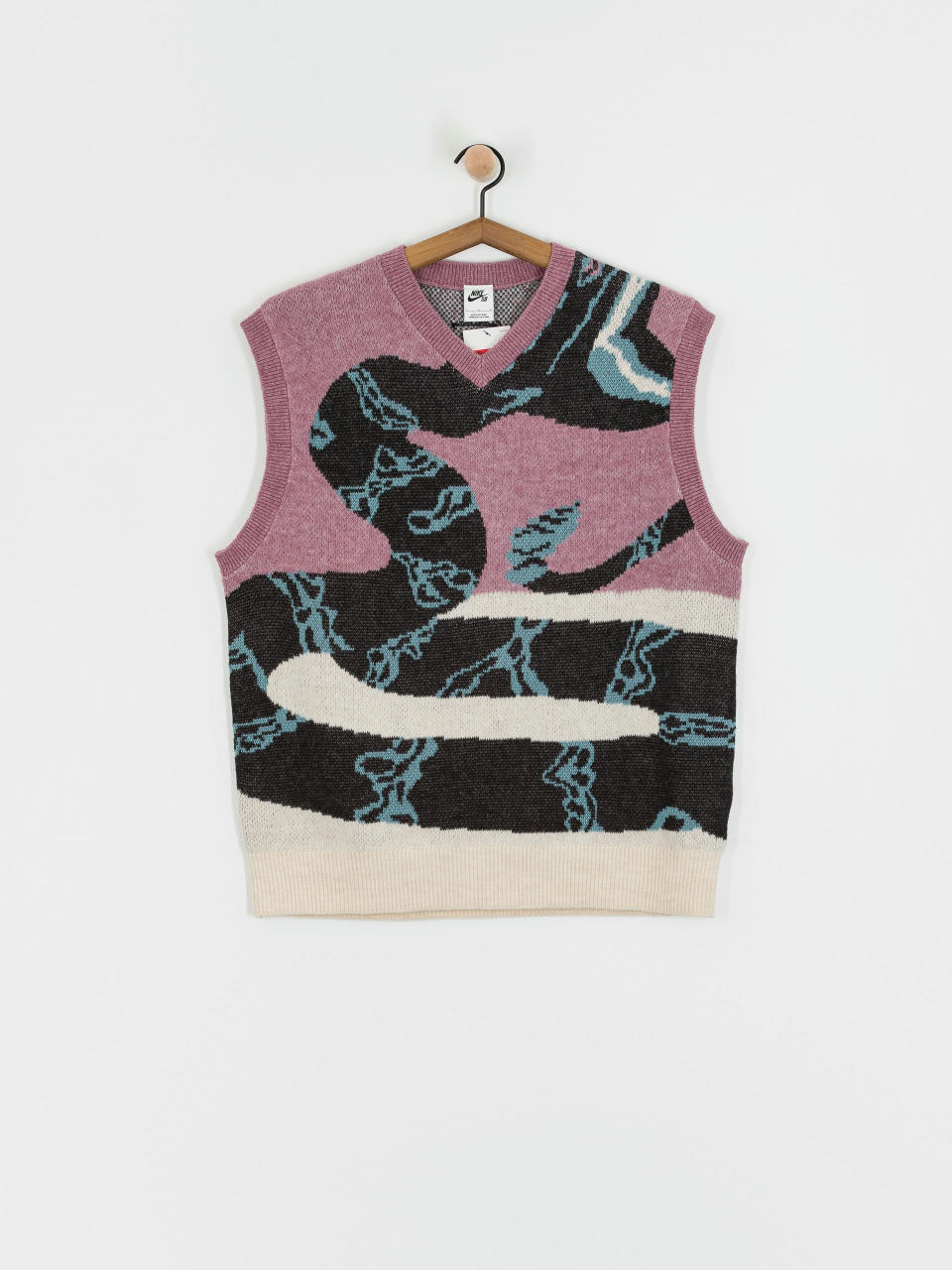 Kamizelka Nike SB SL Sweater Snake (plum dust/lt orewood brn/black)