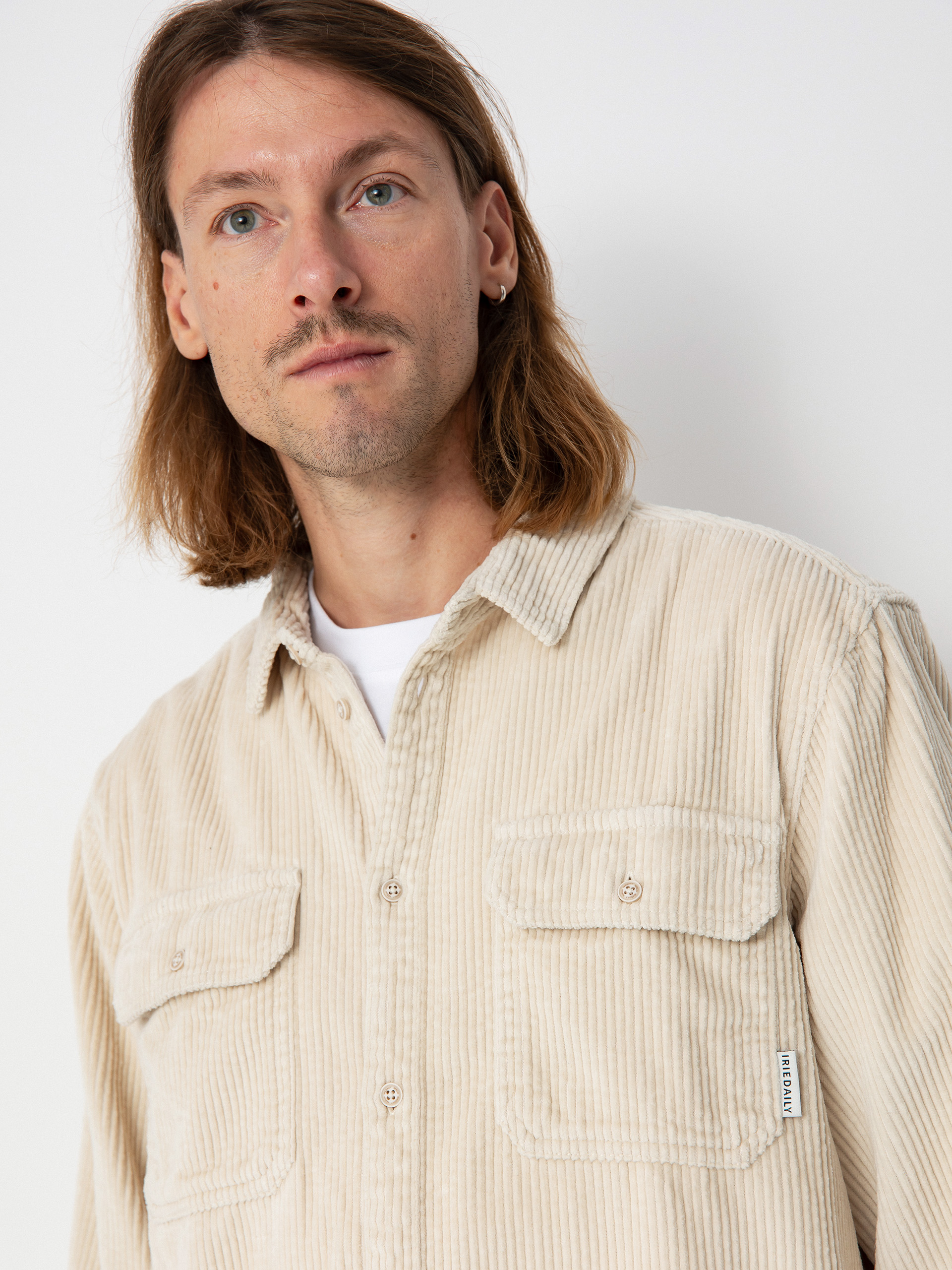 Koszula Iriedaily Bubble Cord (ecru)