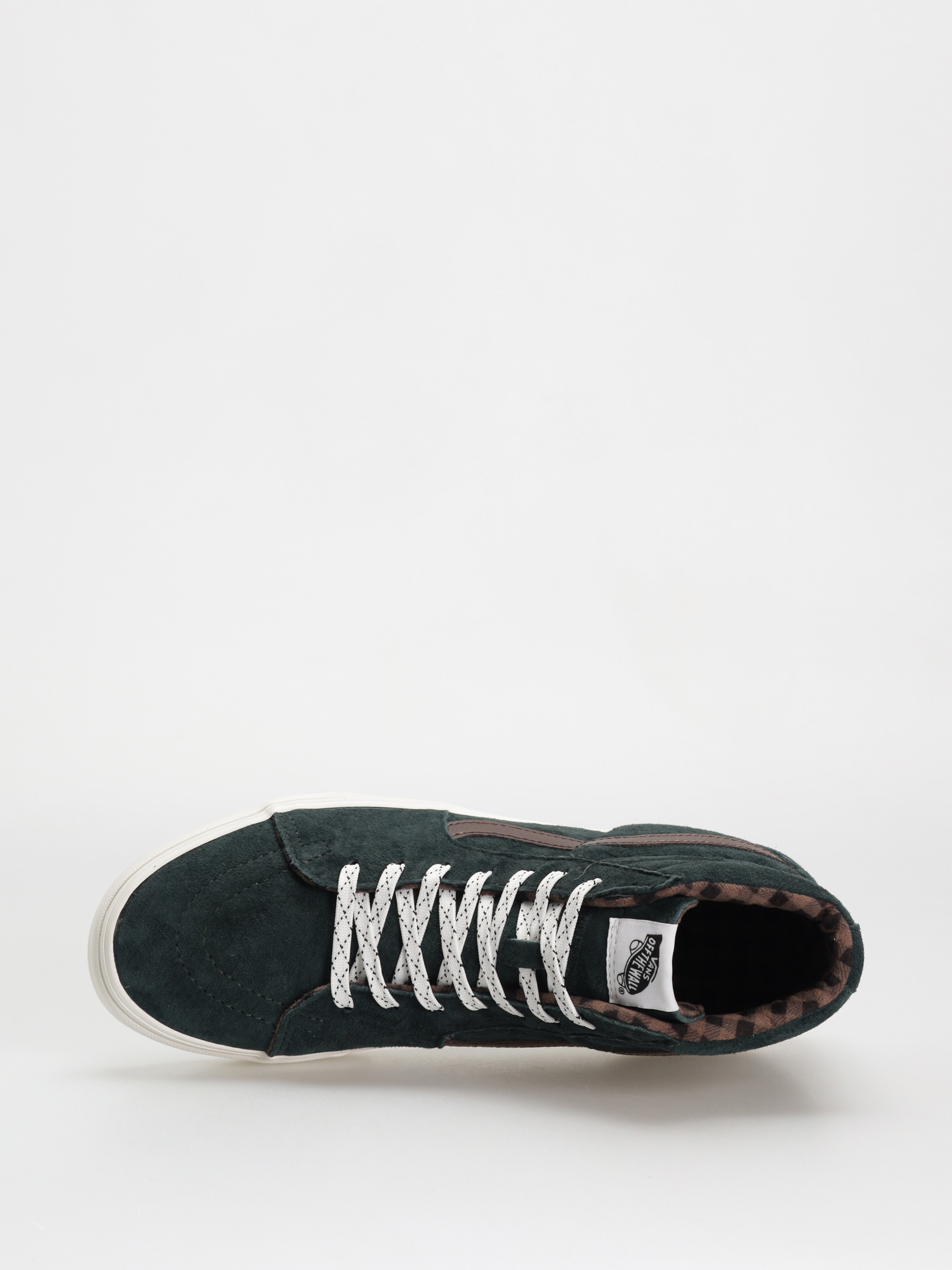 Buty Vans Sk8 Hi (pig suede plaid scarab)