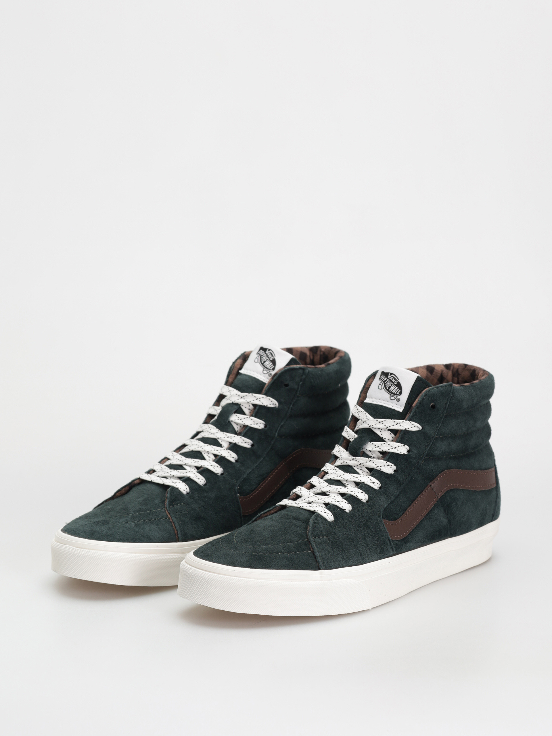 Buty Vans Sk8 Hi (pig suede plaid scarab)
