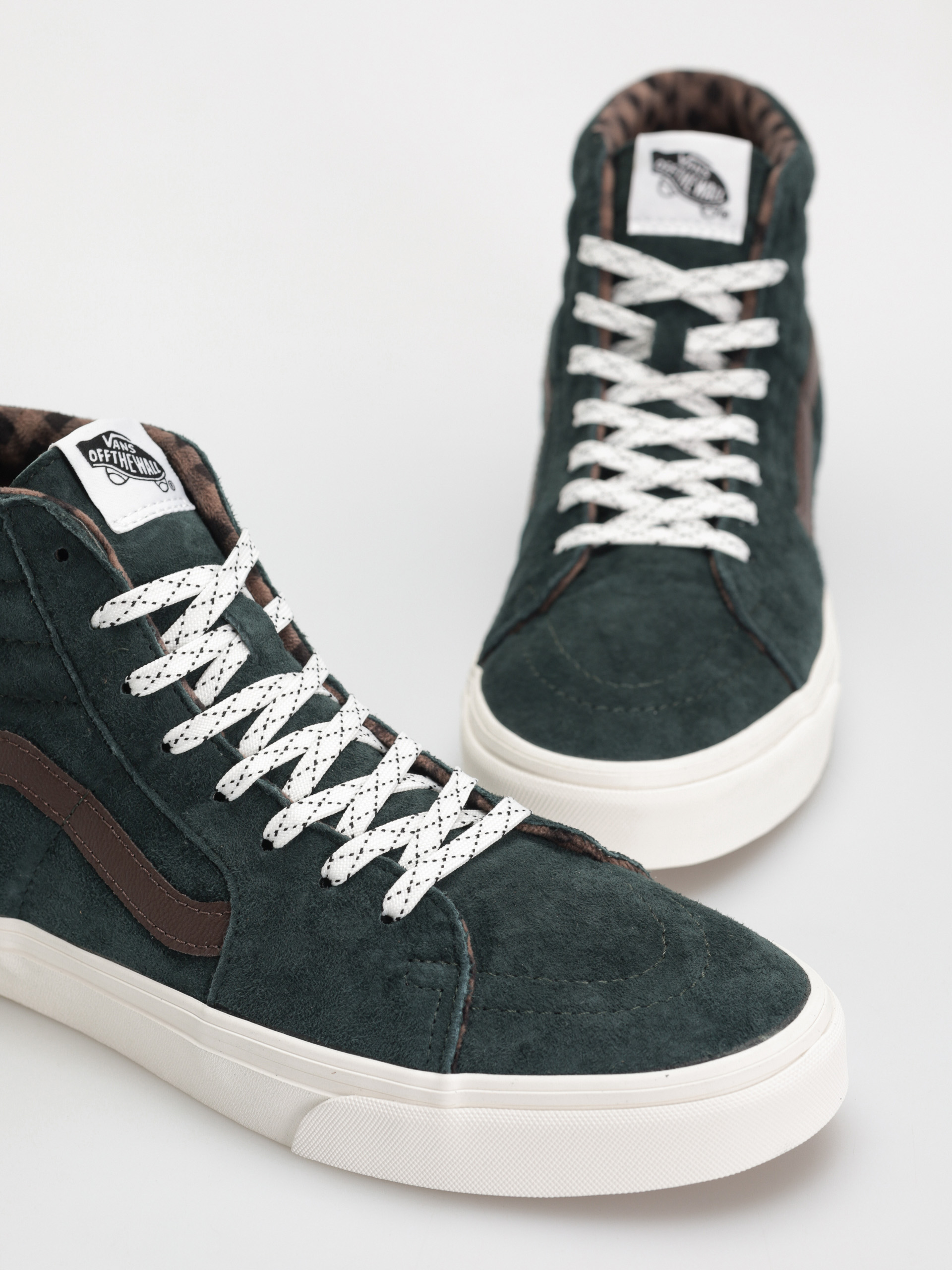 Buty Vans Sk8 Hi (pig suede plaid scarab)