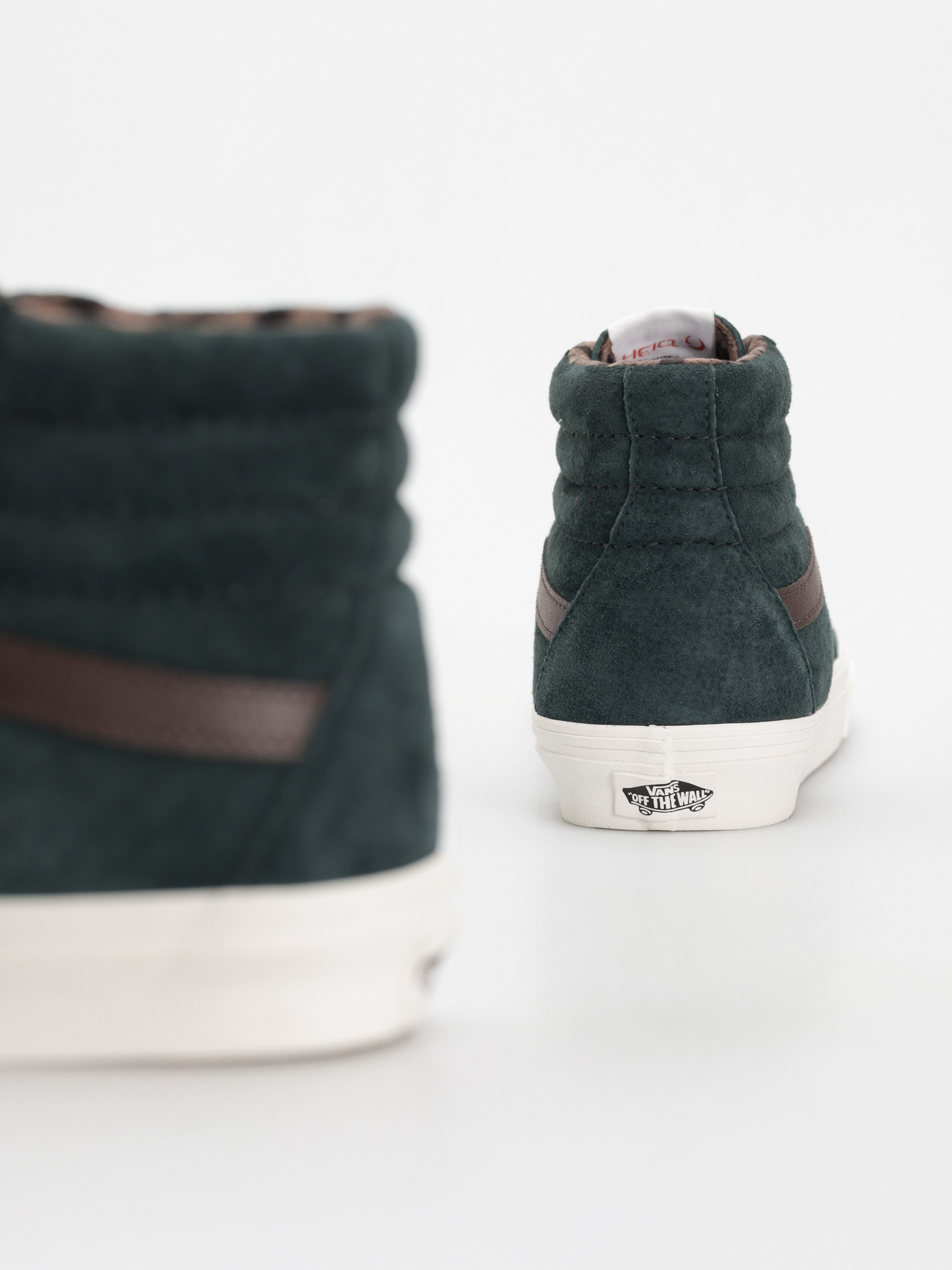 Buty Vans Sk8 Hi (pig suede plaid scarab)