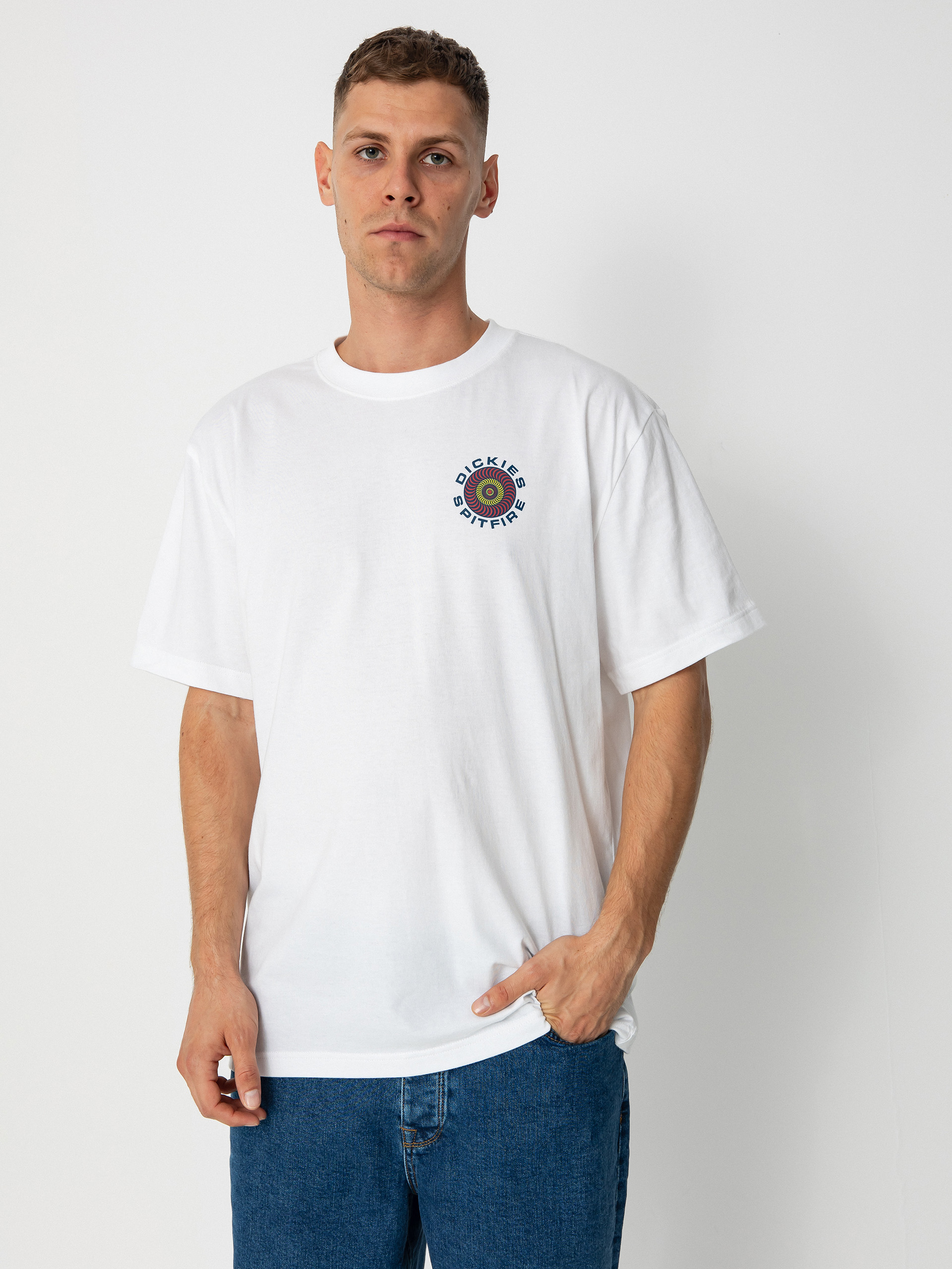 T-shirt Dickies X Spitfire (white)