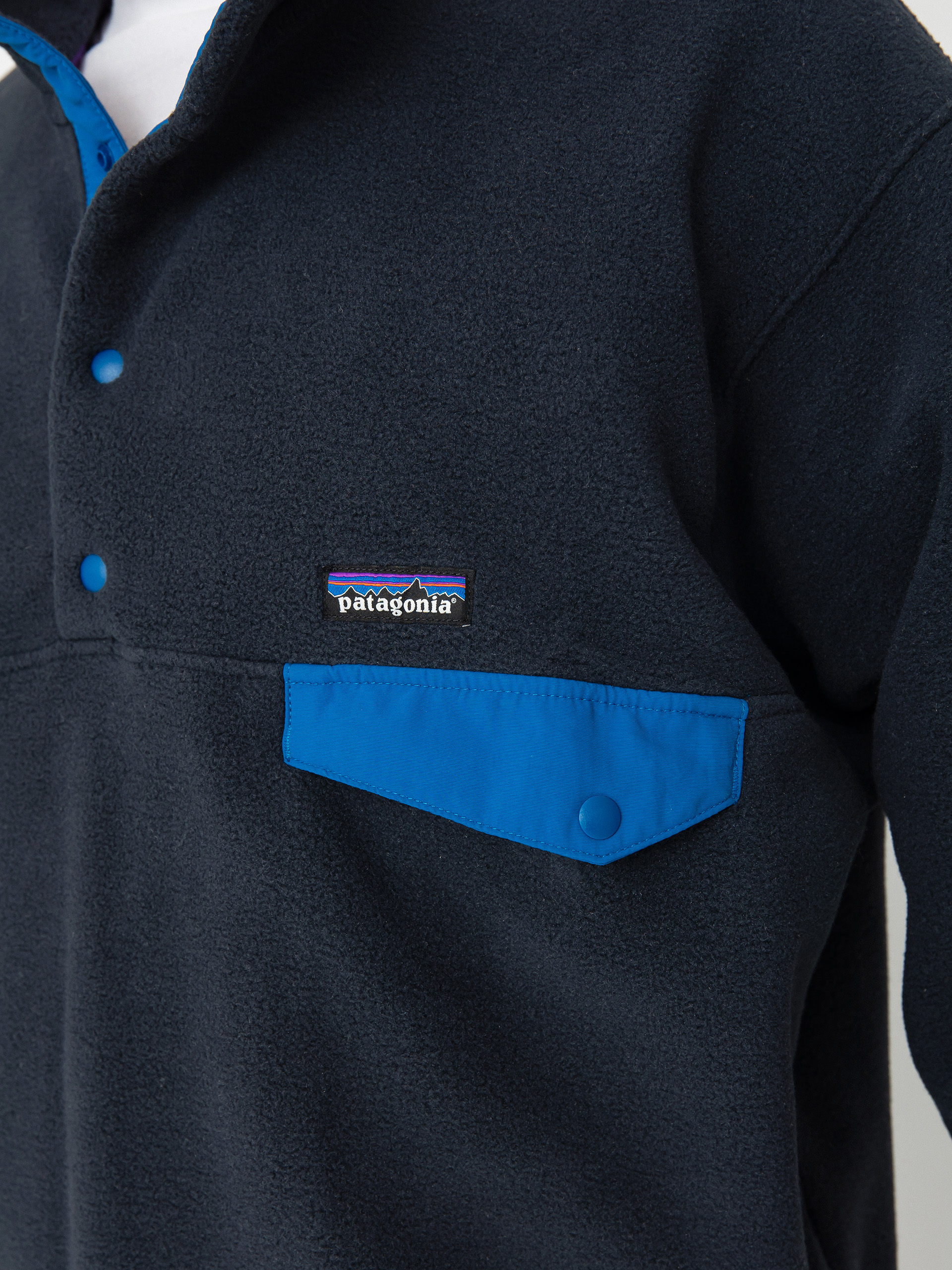 れれれ　set価格　oiva toikka  patagonia Polar Patagonia Synch Snap T - granatowy (pitch blue)