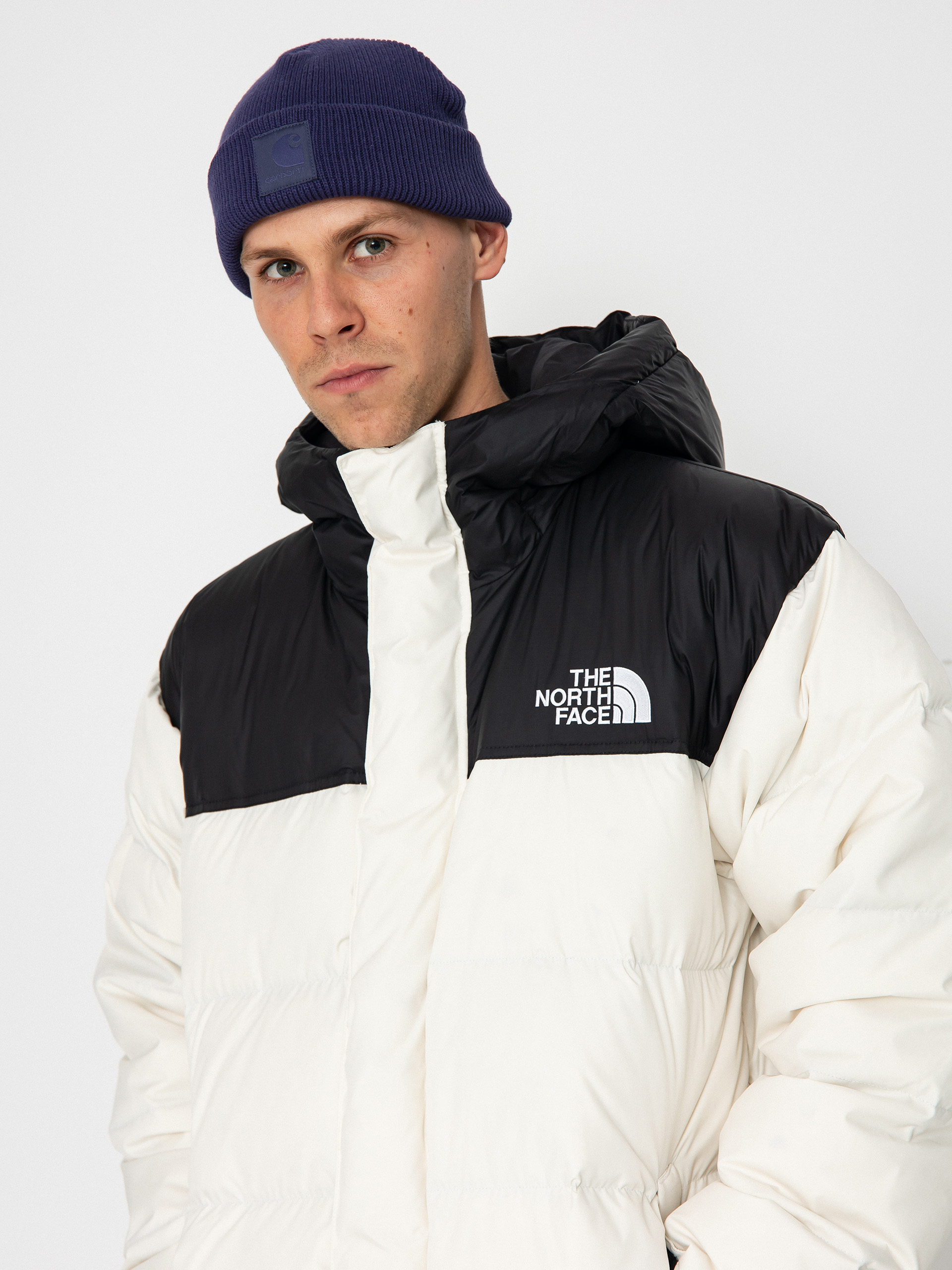 Kurtka The North Face Nuptse Parka - biały (white dune/tnf