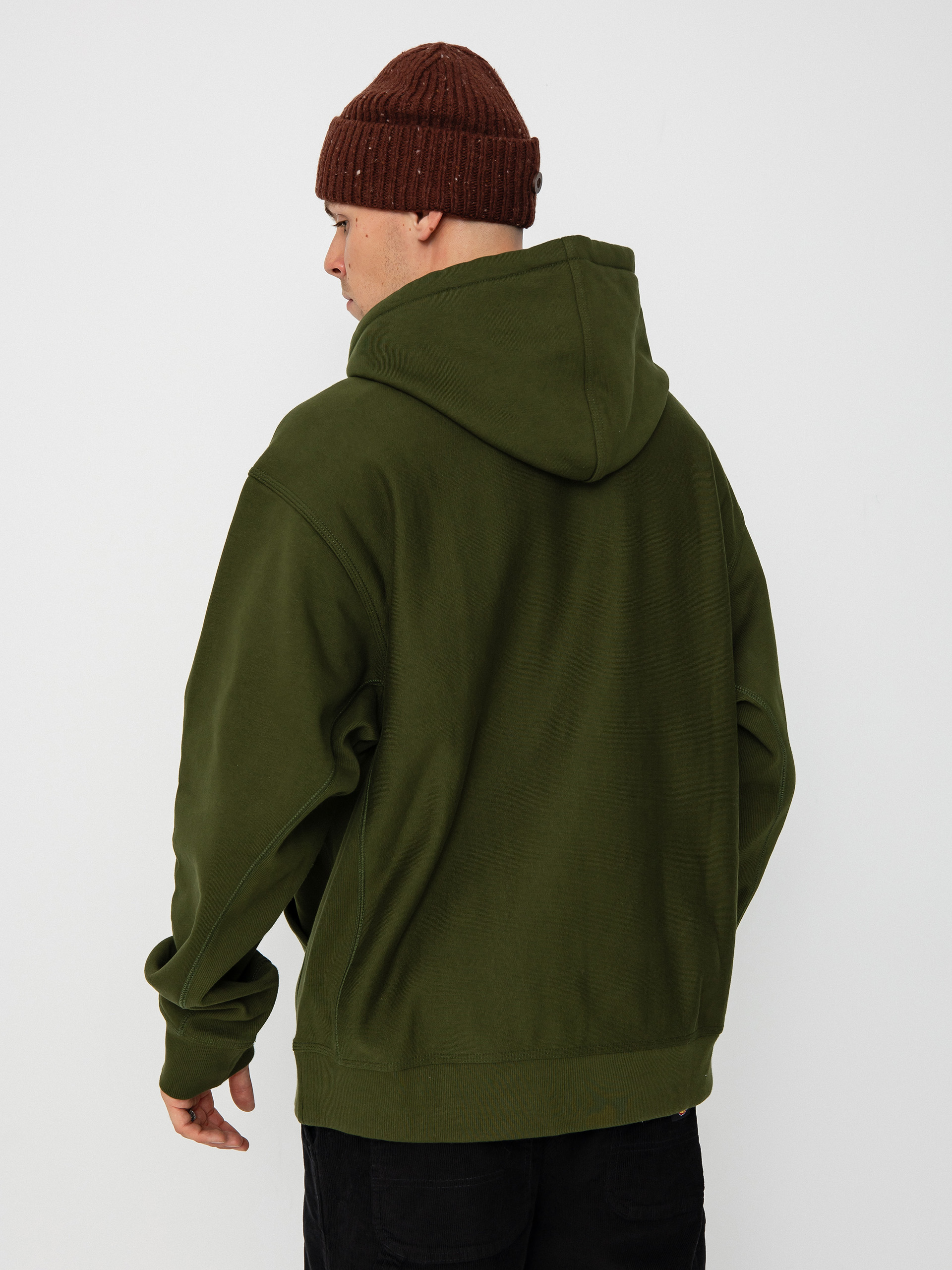 Bluza z kapturem Carhartt WIP American Script HD (tarragon)
