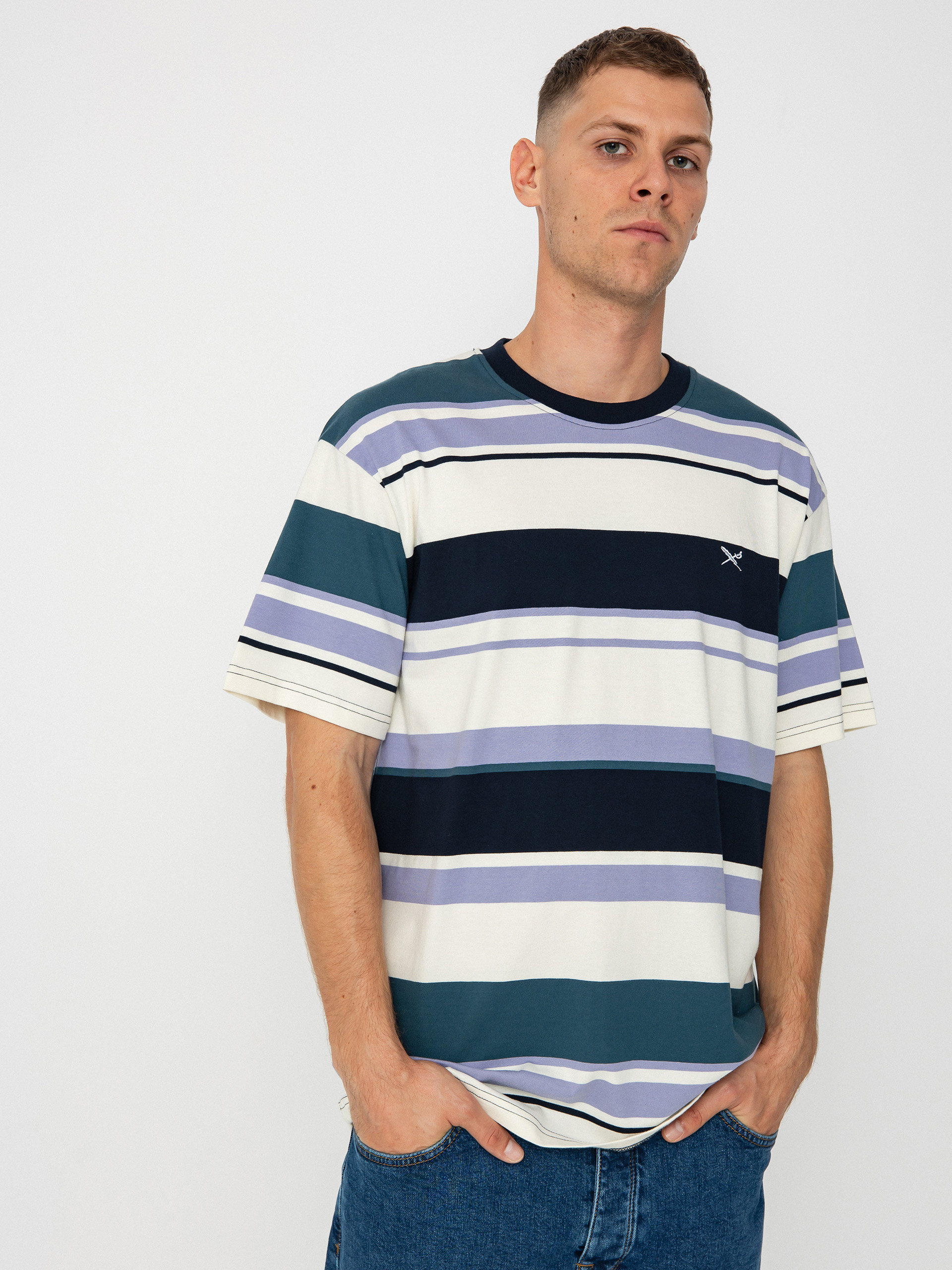 T-shirt Iriedaily Wide Stripe (cool jungle)