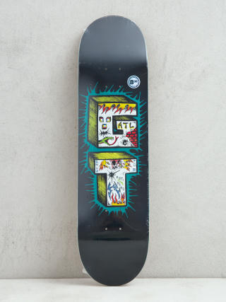 Deck Antihero Grant Stacked (black/teal)