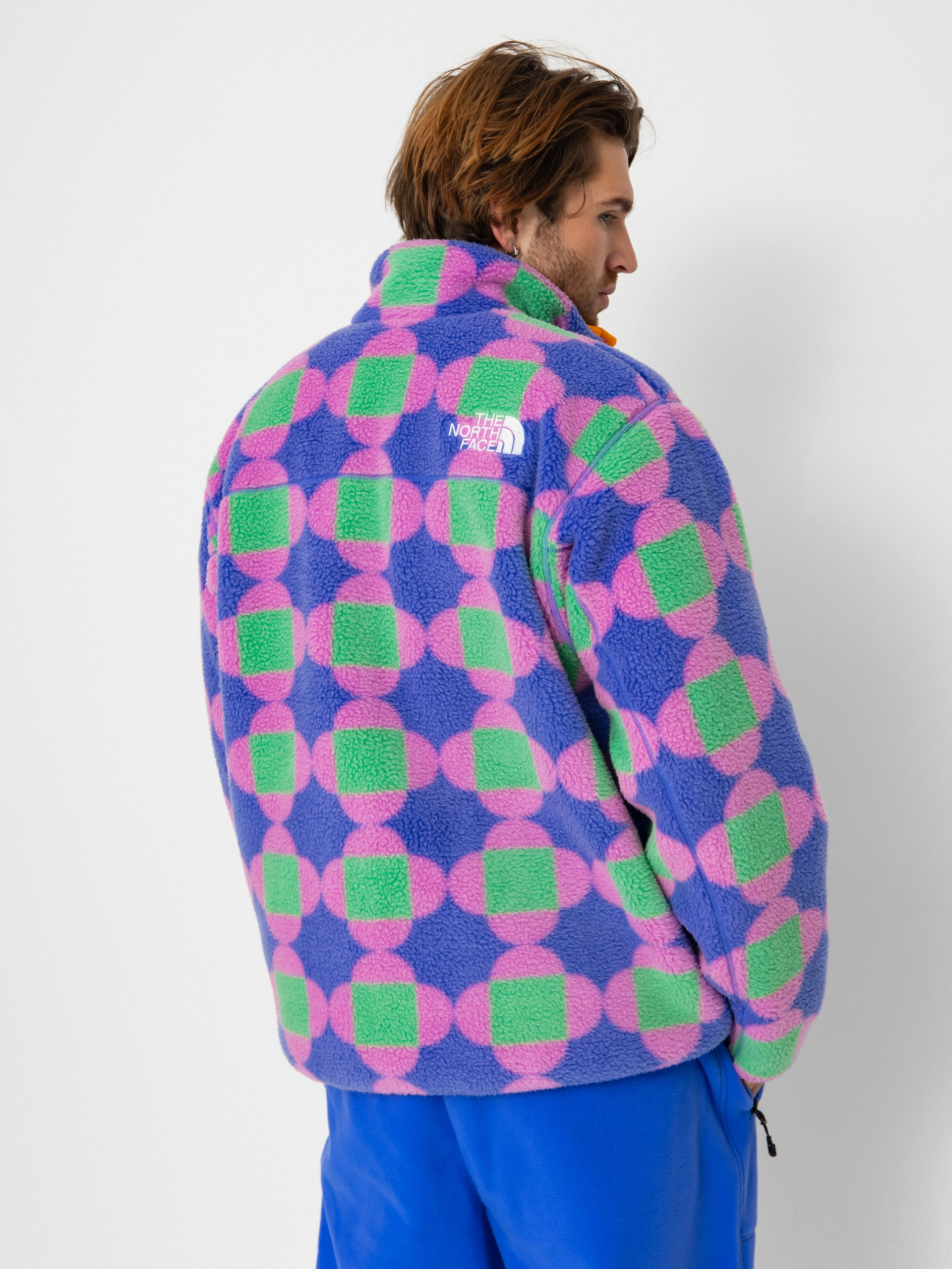 Kurtka The North Face X Yinka Ilori Reversible Fleece (solar blue lets blossom)