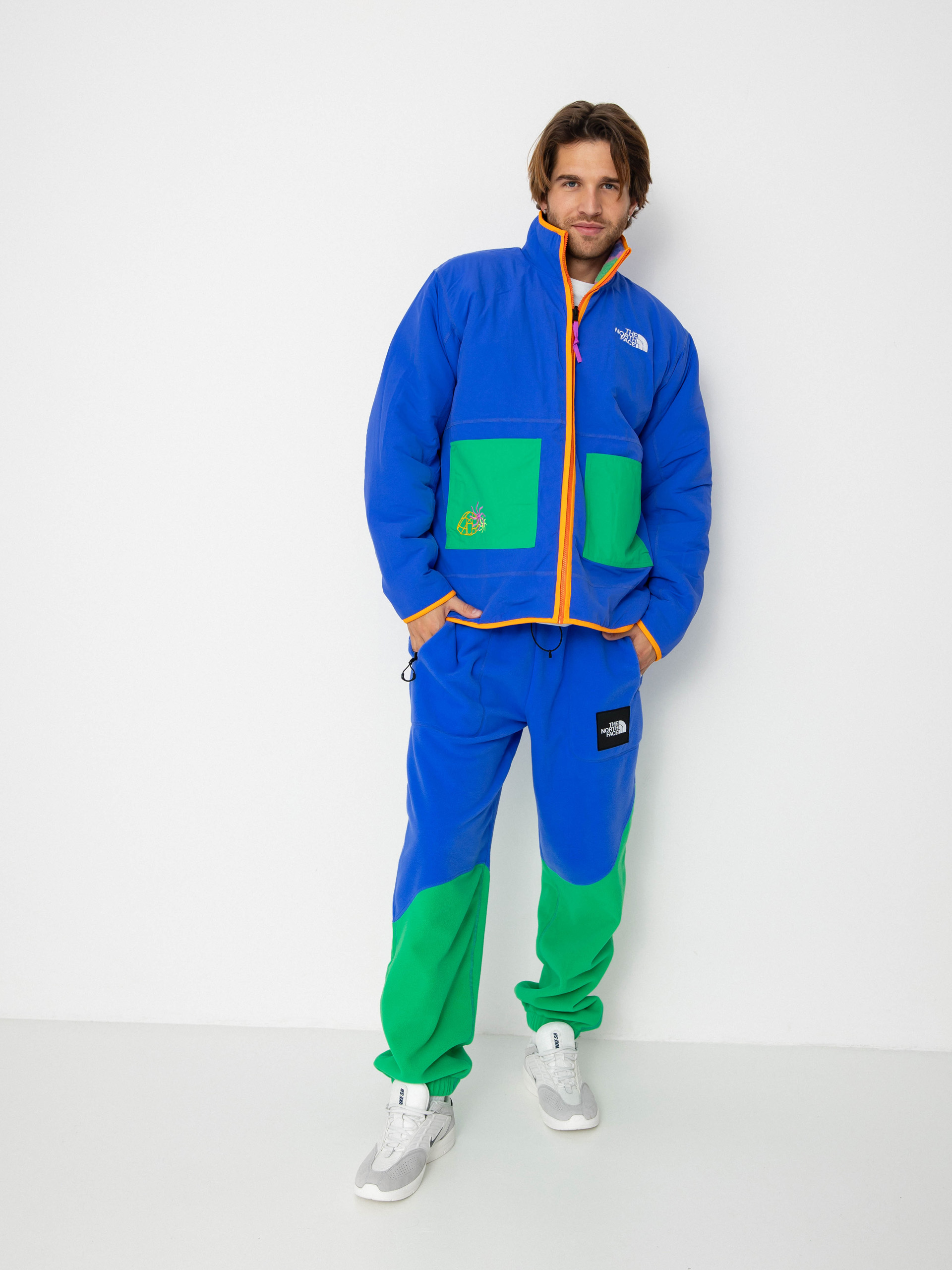 Kurtka The North Face X Yinka Ilori Reversible Fleece (solar blue lets blossom)