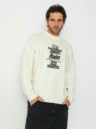 Sweter Wasted Paris Rain Cable Knit (off white)