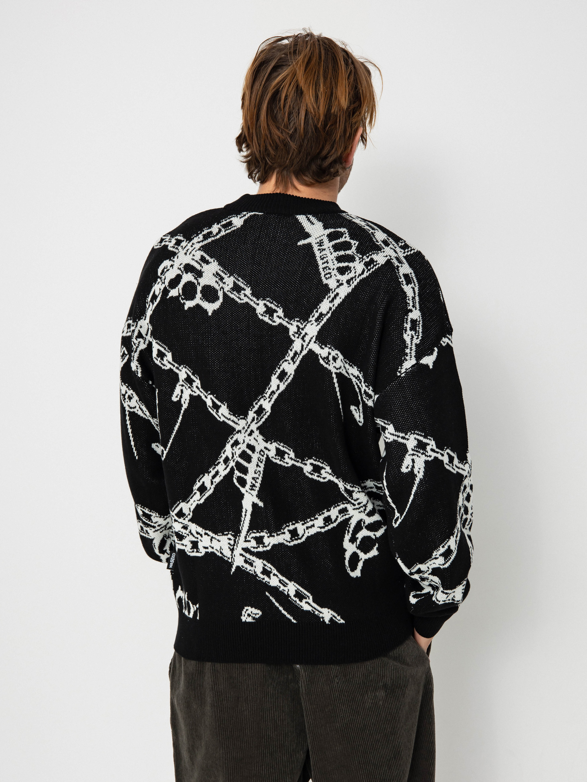 Sweter Wasted Paris Knuckles (black/white)