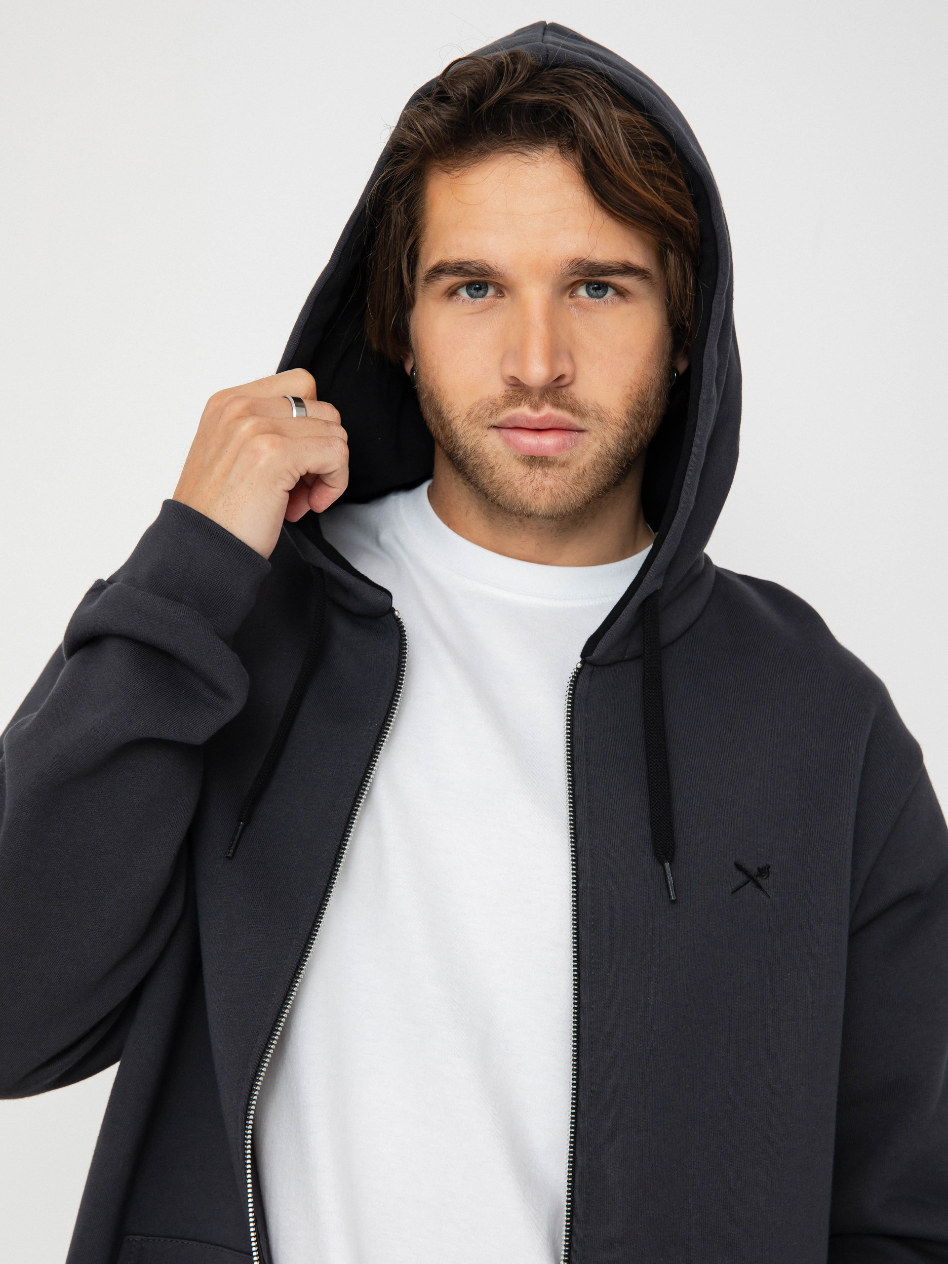 Bluza z kapturem Iriedaily Mini Flag 2 ZHD (coal)