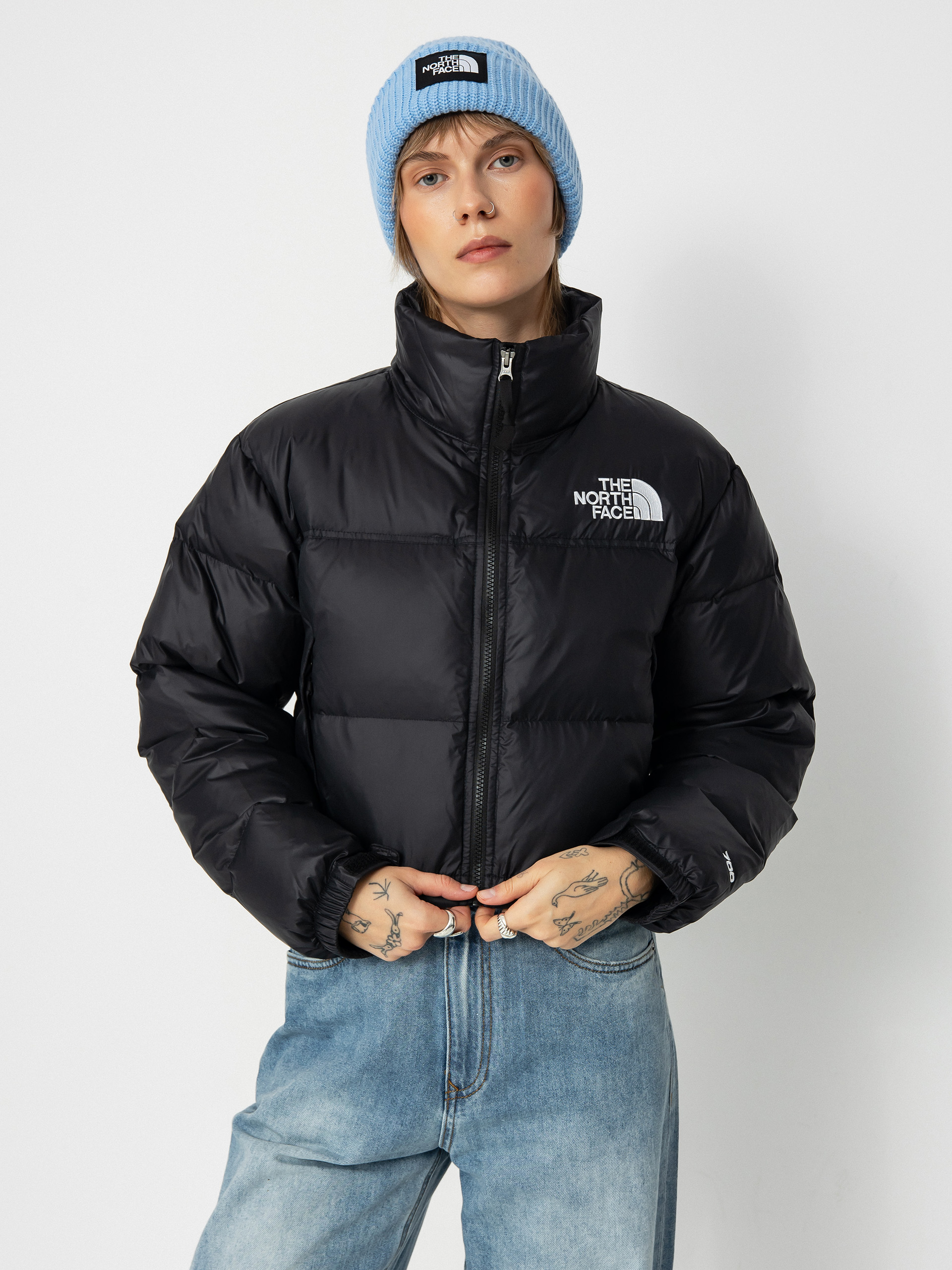 Kurtka The North Face Nuptse Short Wmn (tnf black/tnf black)