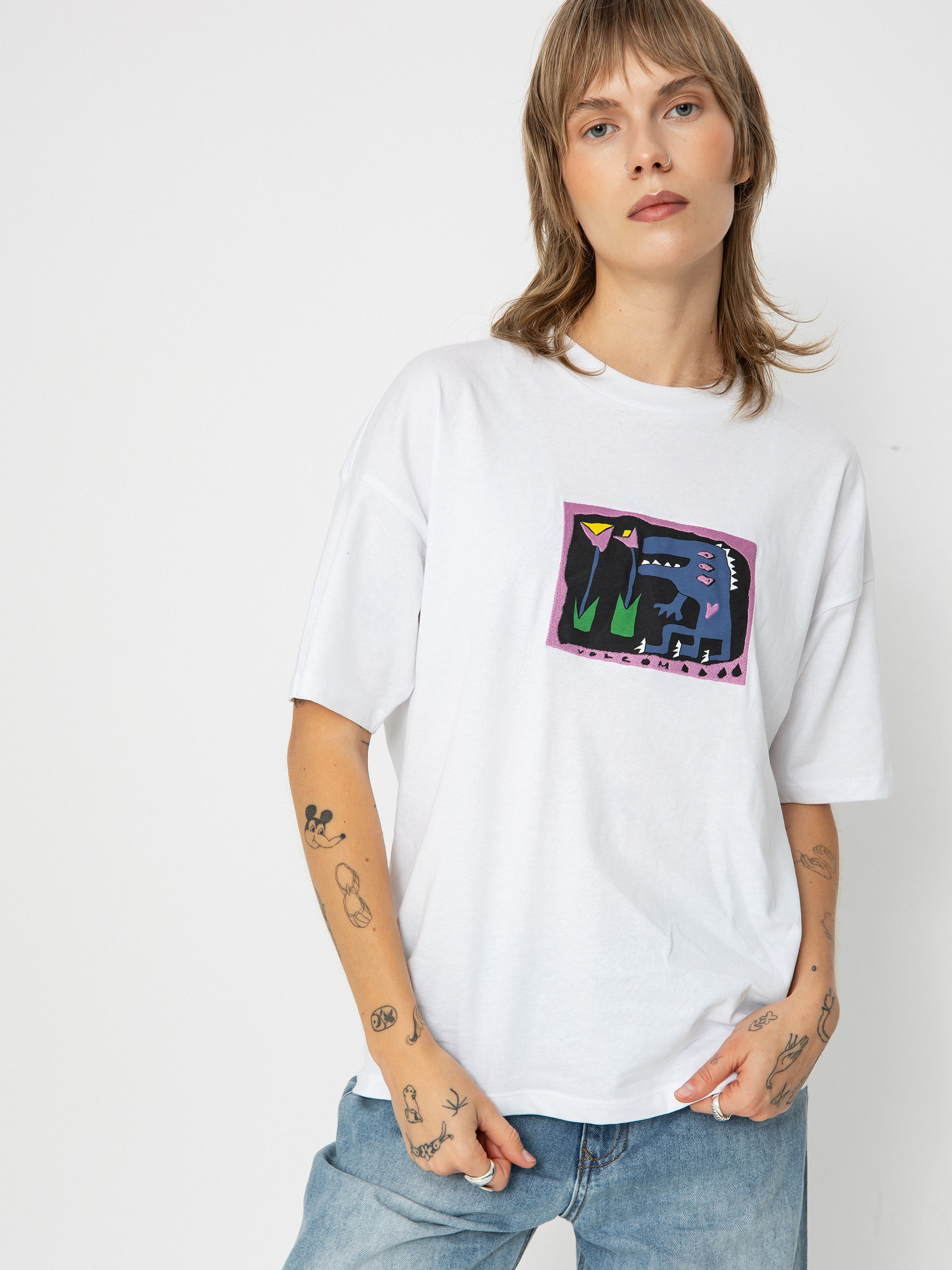 T-shirt Volcom Ride The Wmn (white)