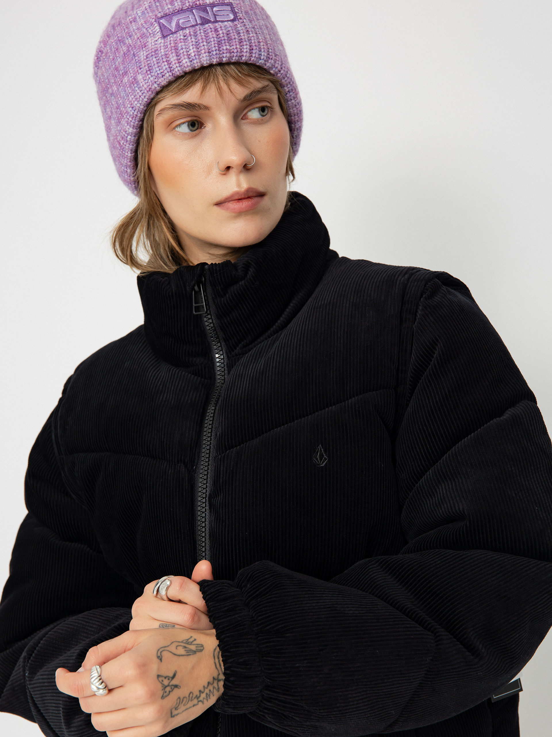 Kurtka Volcom Cord'N Puff Wmn (black)