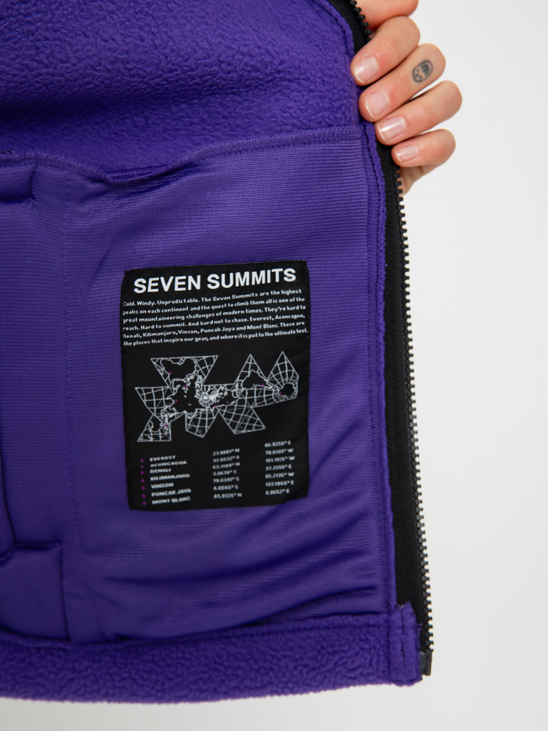 Damski Polar The North Face Tnf Fleeski FZ (peak purple)