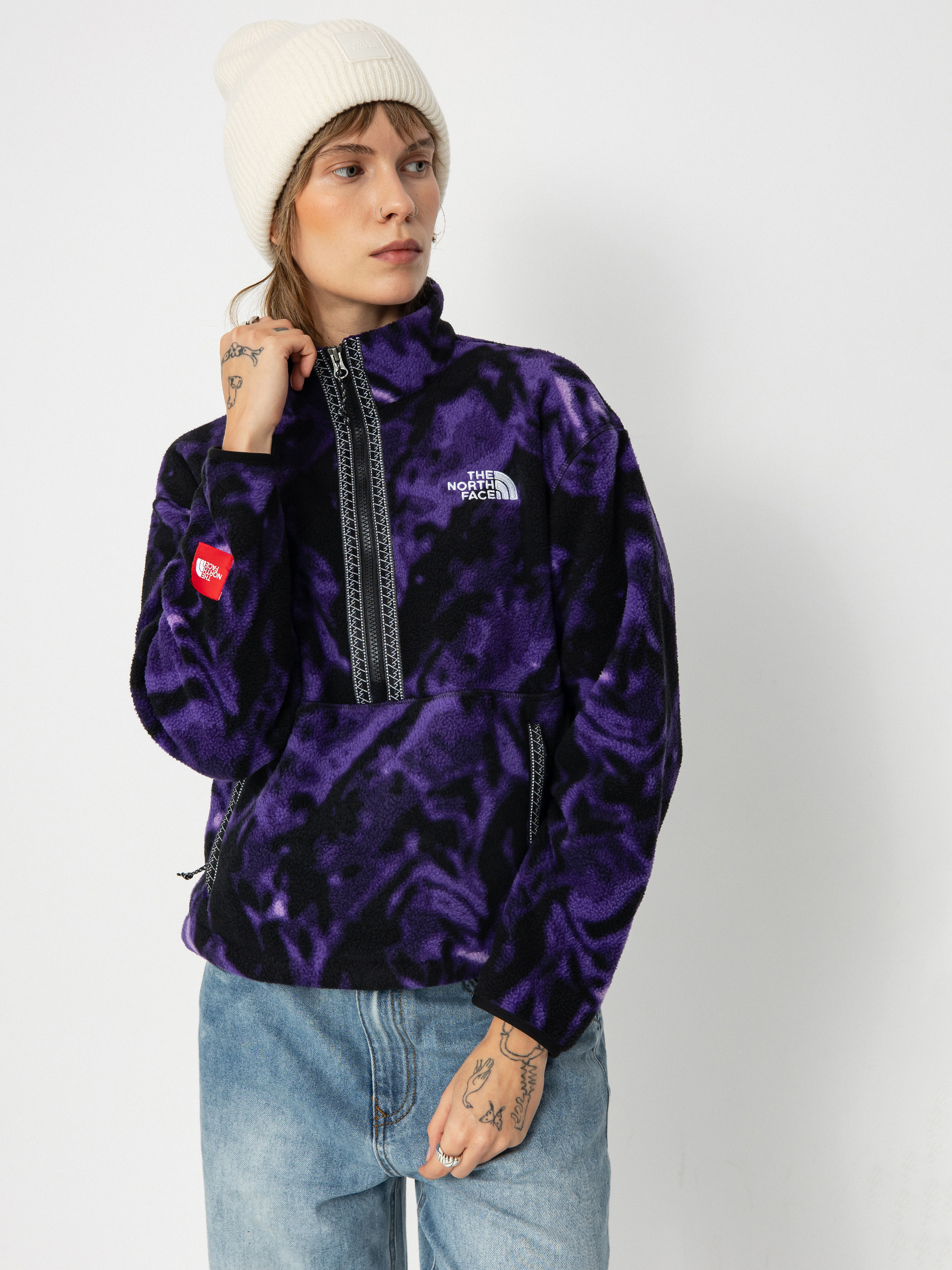 Polar The North Face Tnf Fleeski 1/4 Zip Wmn (peak purple 3d summit m)