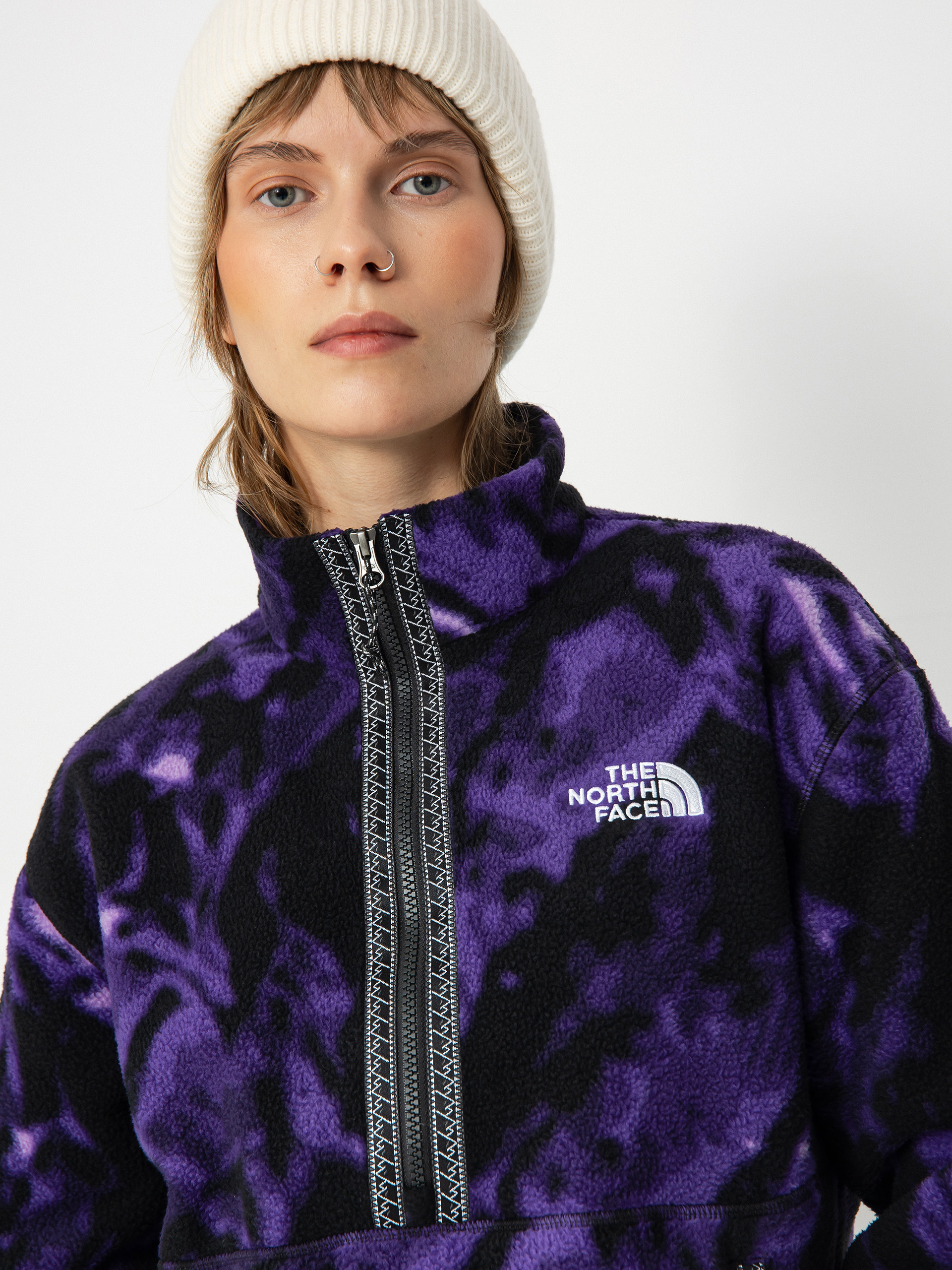 Polar The North Face Tnf Fleeski 1/4 Zip Wmn - fioletowy