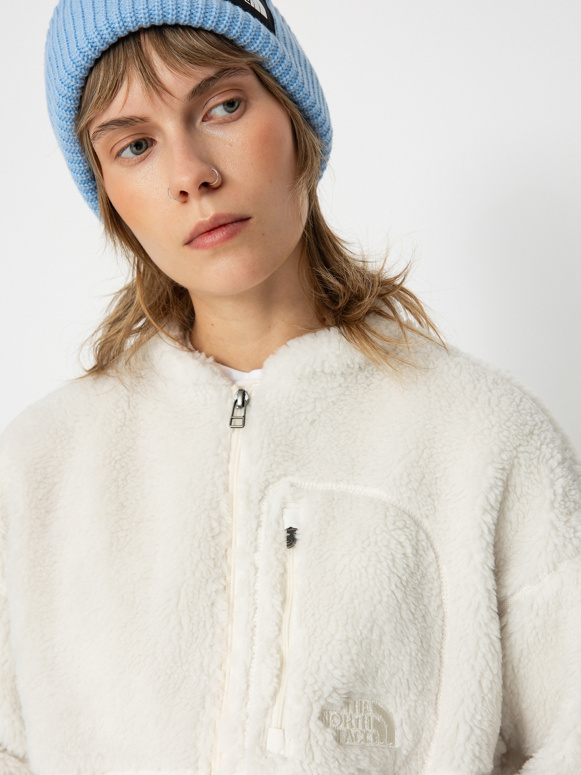 Damski Polar The North Face Extreme Pile 2 FZ (white dune)