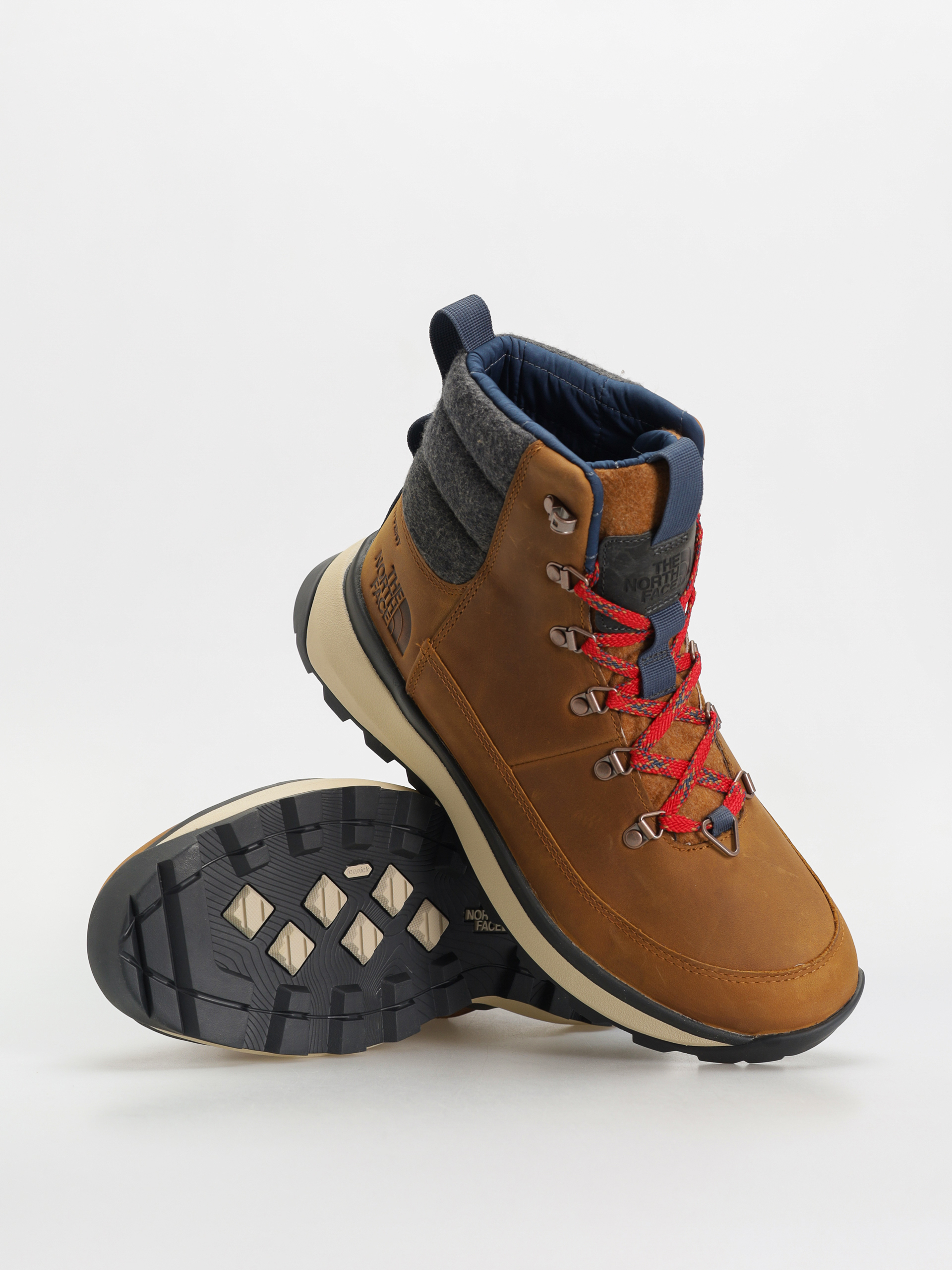 Buty The North Face Bergen Leather Wp (timber tan/tnf red)