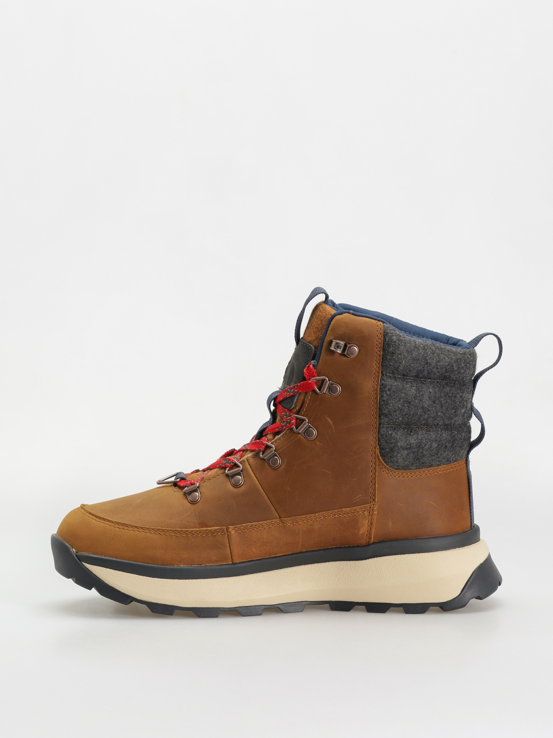 Buty The North Face Bergen Leather Wp (timber tan/tnf red)