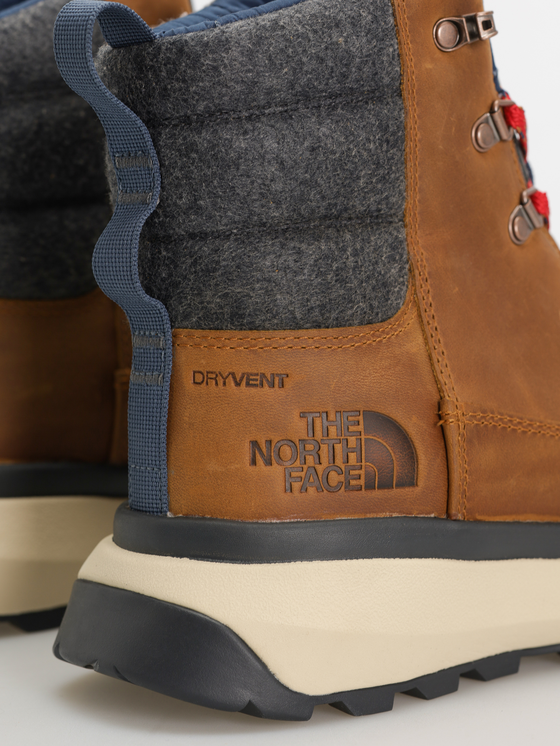 Buty The North Face Bergen Leather Wp (timber tan/tnf red)